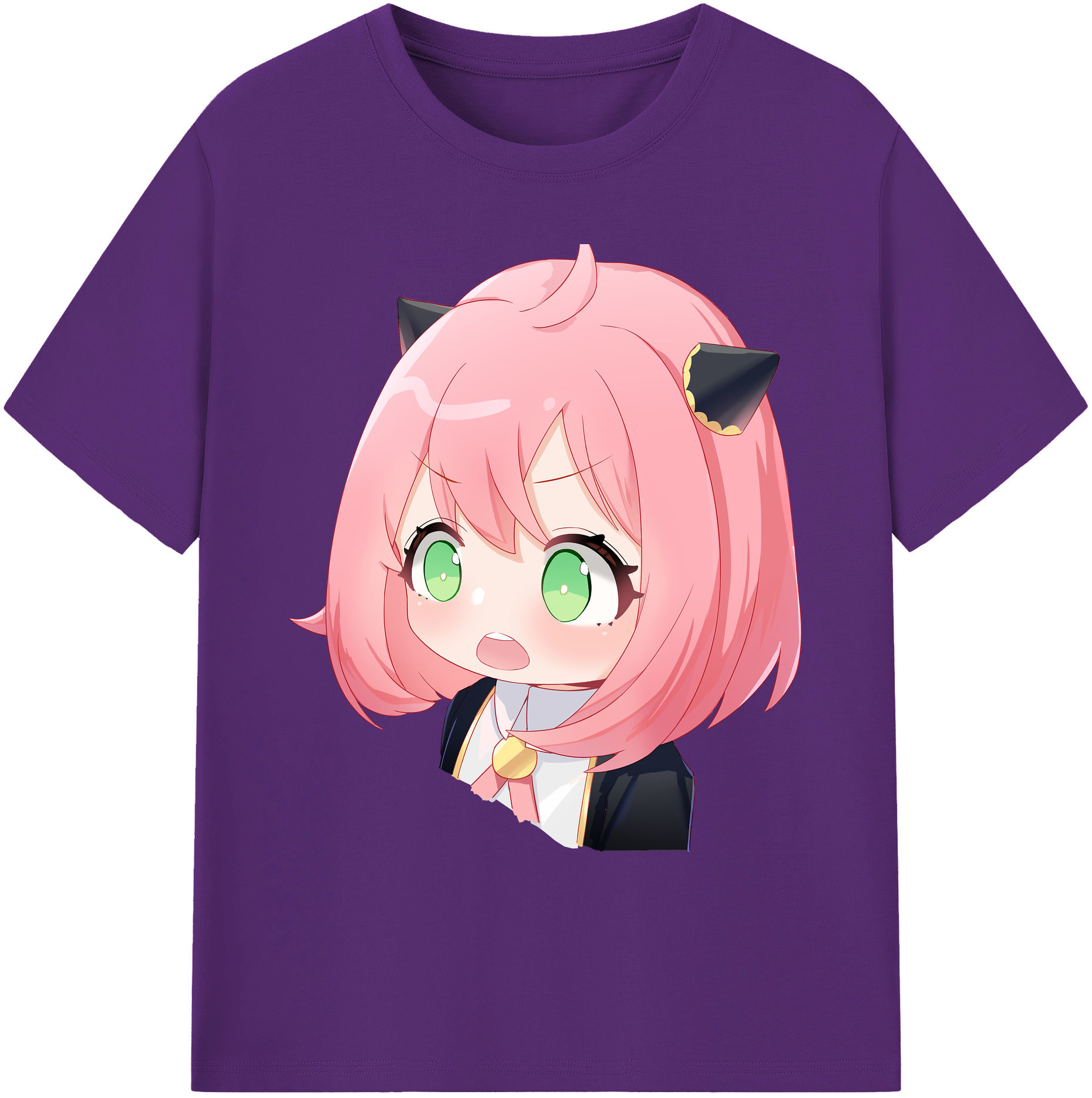 （画像用） SPY×FAMILY间谍家家酒 綿100％ メンズ半袖Tシャツ｜肌触りやわらか＆通気性