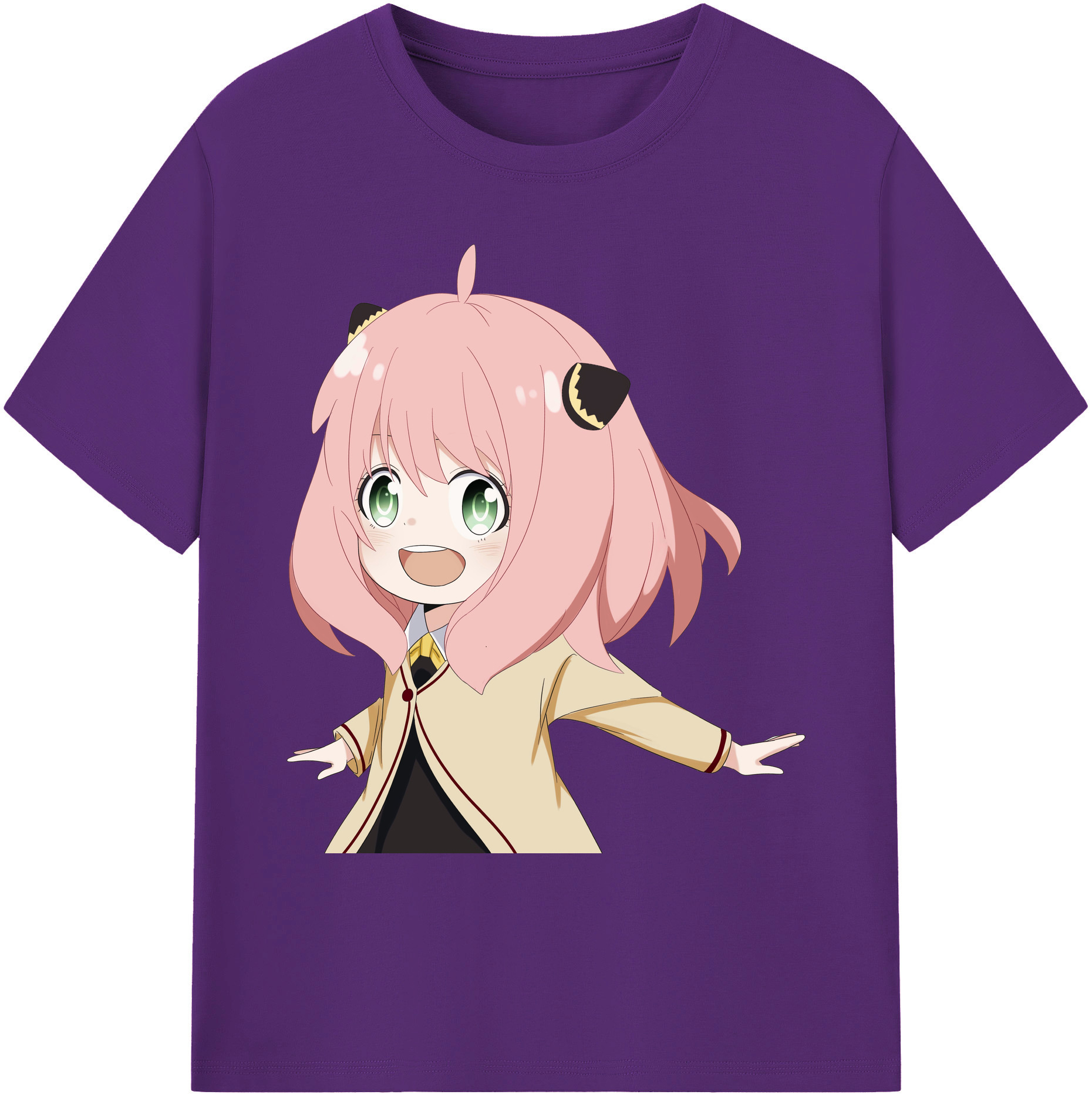 （画像用） SPY×FAMILY间谍家家酒 綿100％ メンズ半袖Tシャツ｜肌触りやわらか＆通気性
