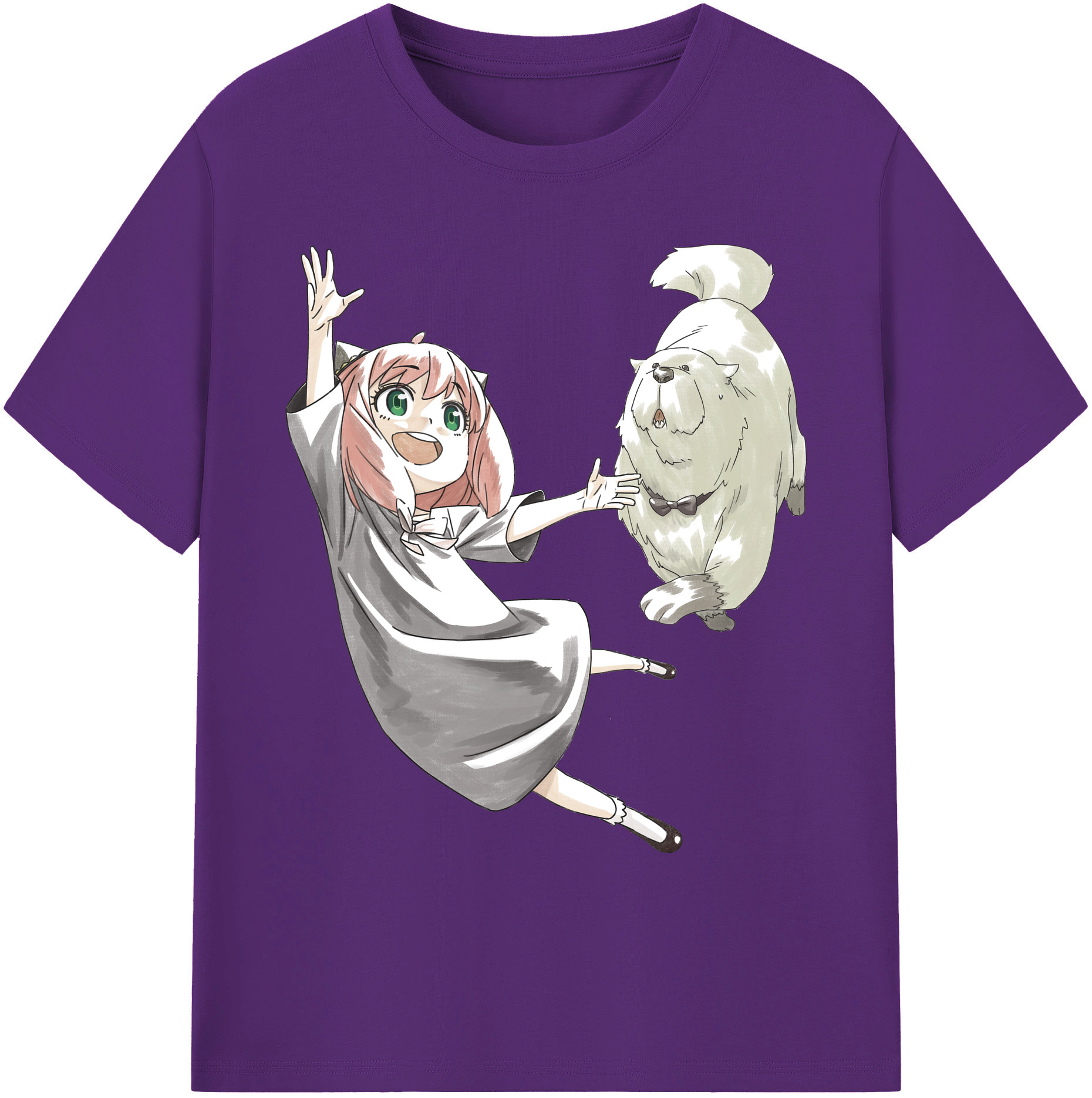 （画像用） SPY×FAMILY间谍家家酒 綿100％ メンズ半袖Tシャツ｜肌触りやわらか＆通気性