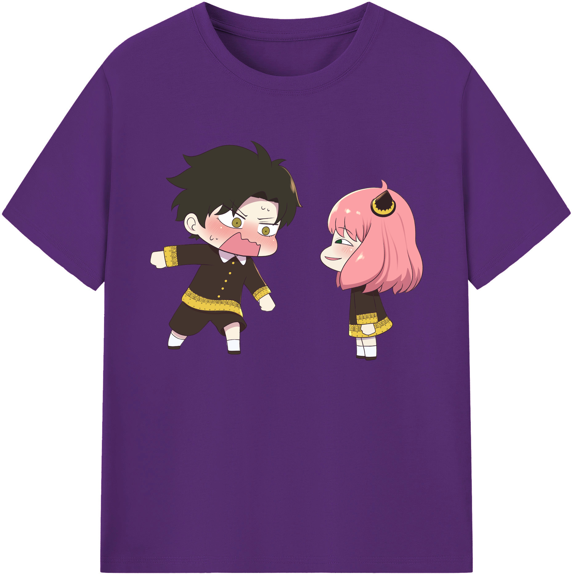 （画像用） SPY×FAMILY间谍家家酒 綿100％ メンズ半袖Tシャツ｜肌触りやわらか＆通気性