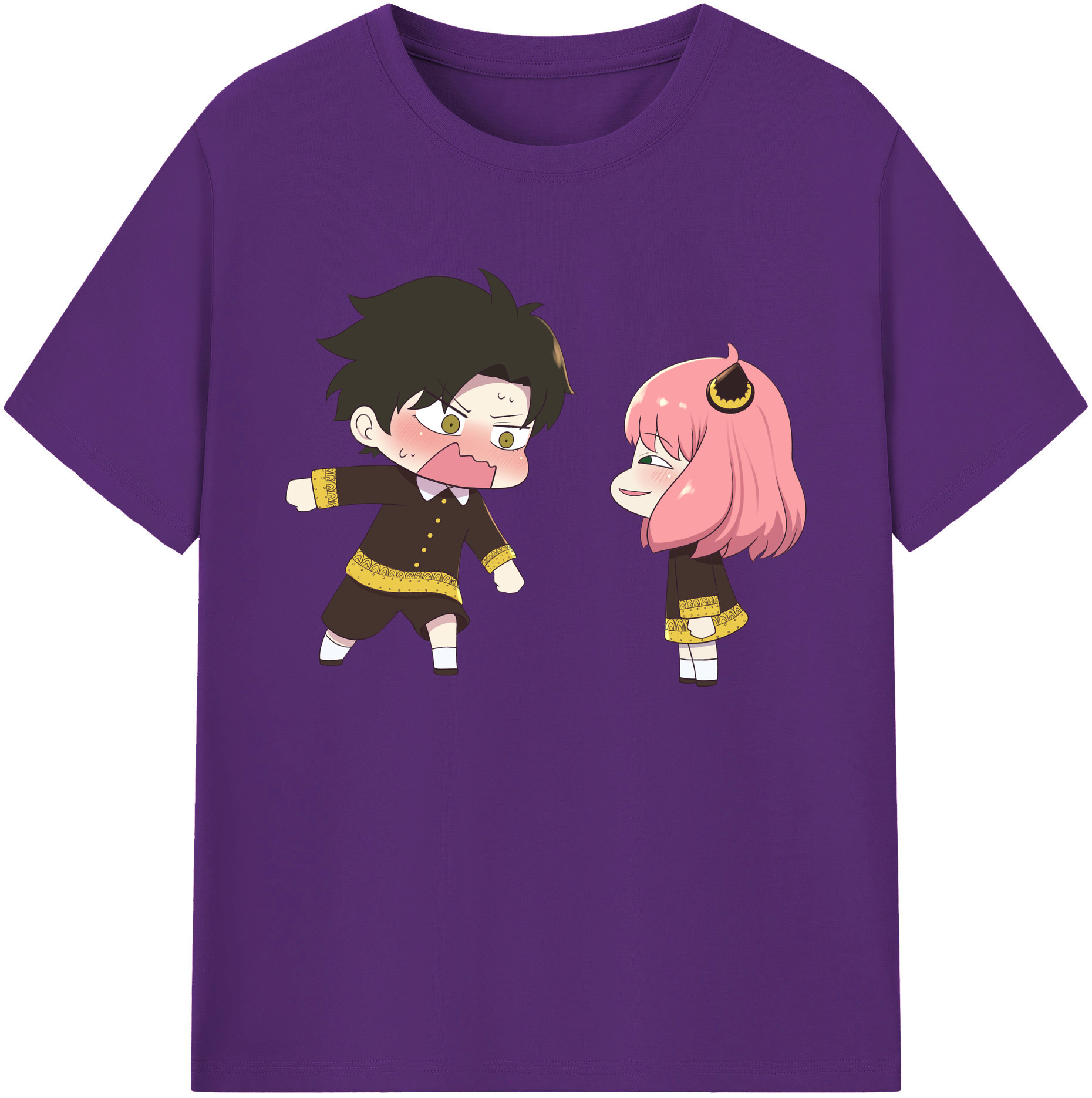 （画像用） SPY×FAMILY间谍家家酒 綿100％ メンズ半袖Tシャツ｜肌触りやわらか＆通気性