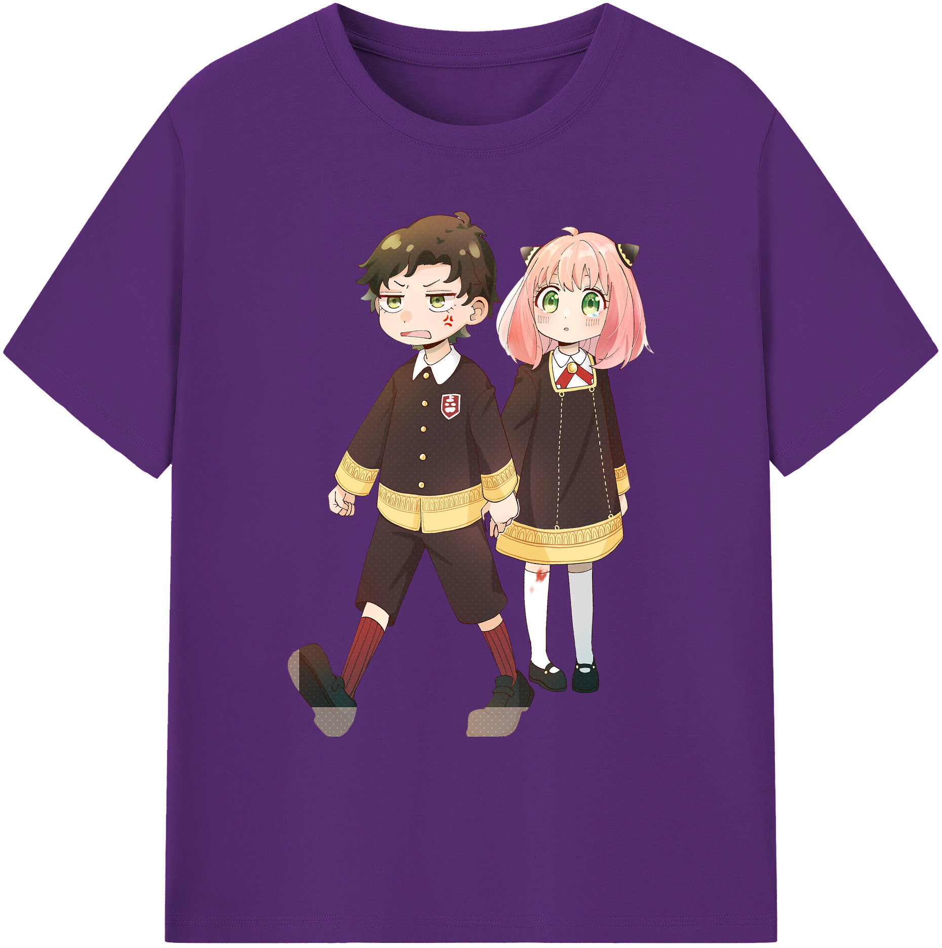 （画像用） SPY×FAMILY间谍家家酒 綿100％ メンズ半袖Tシャツ｜肌触りやわらか＆通気性