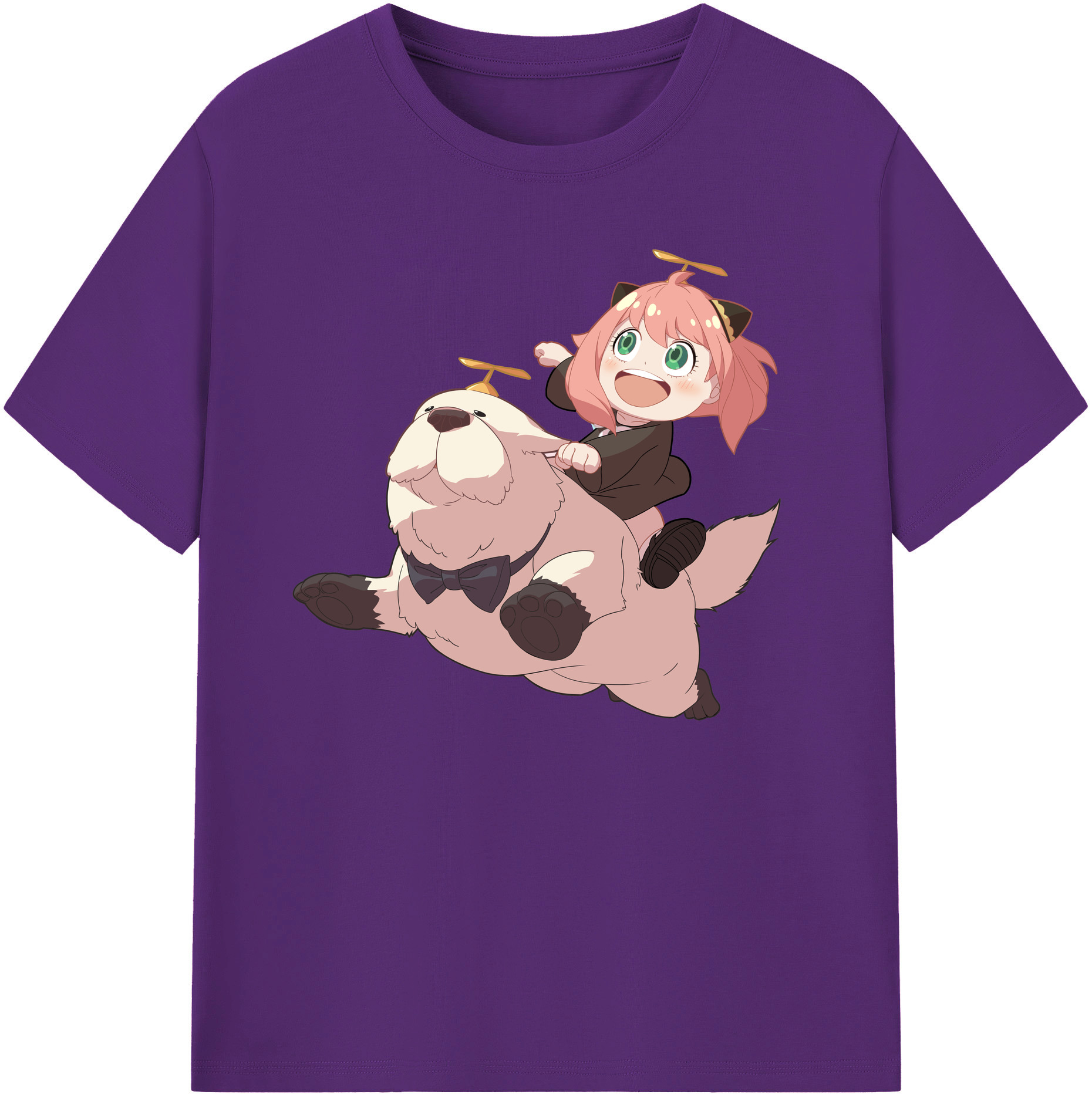 （画像用） SPY×FAMILY间谍家家酒 綿100％ メンズ半袖Tシャツ｜肌触りやわらか＆通気性