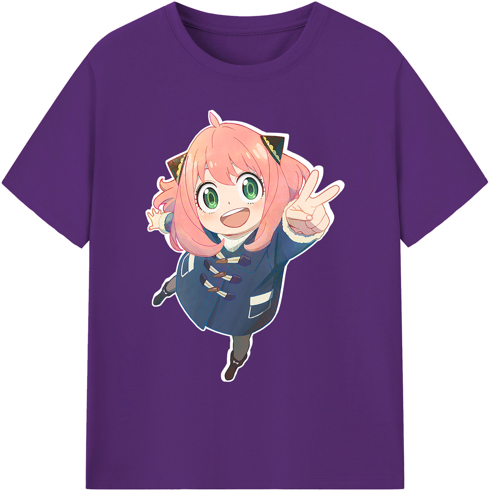 （画像用） SPY×FAMILY间谍家家酒 綿100％ メンズ半袖Tシャツ｜肌触りやわらか＆通気性