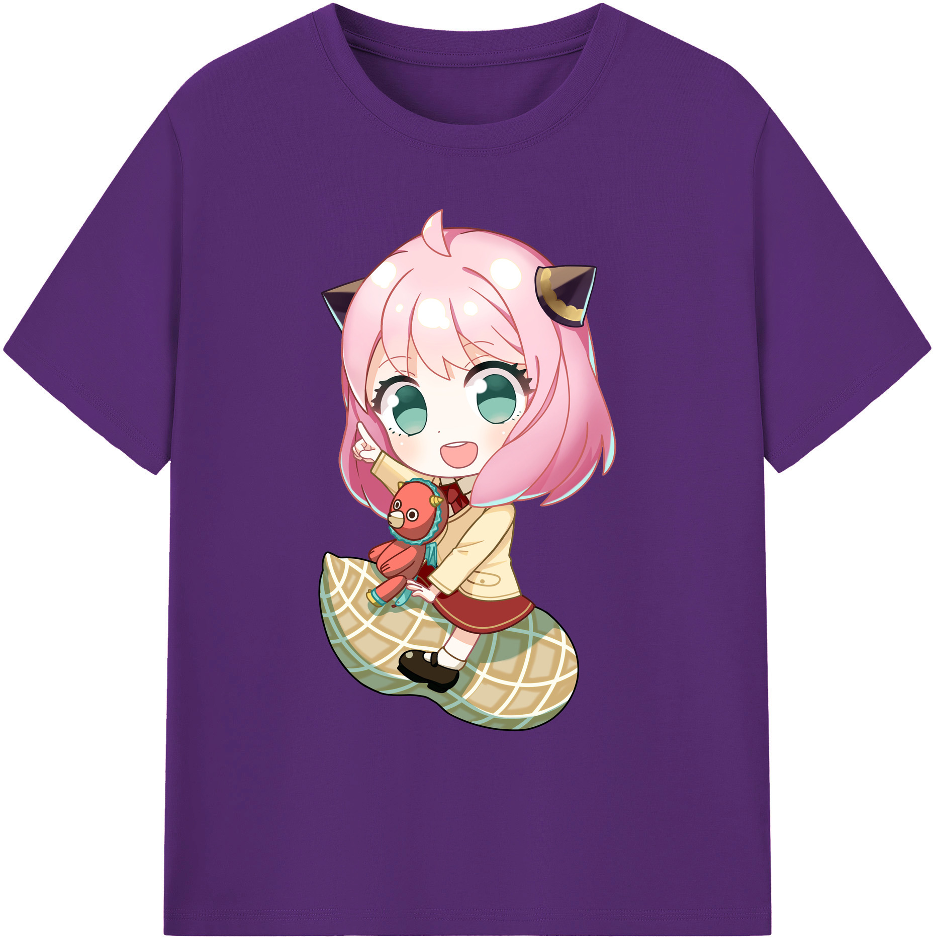 （画像用） SPY×FAMILY间谍家家酒 綿100％ メンズ半袖Tシャツ｜肌触りやわらか＆通気性