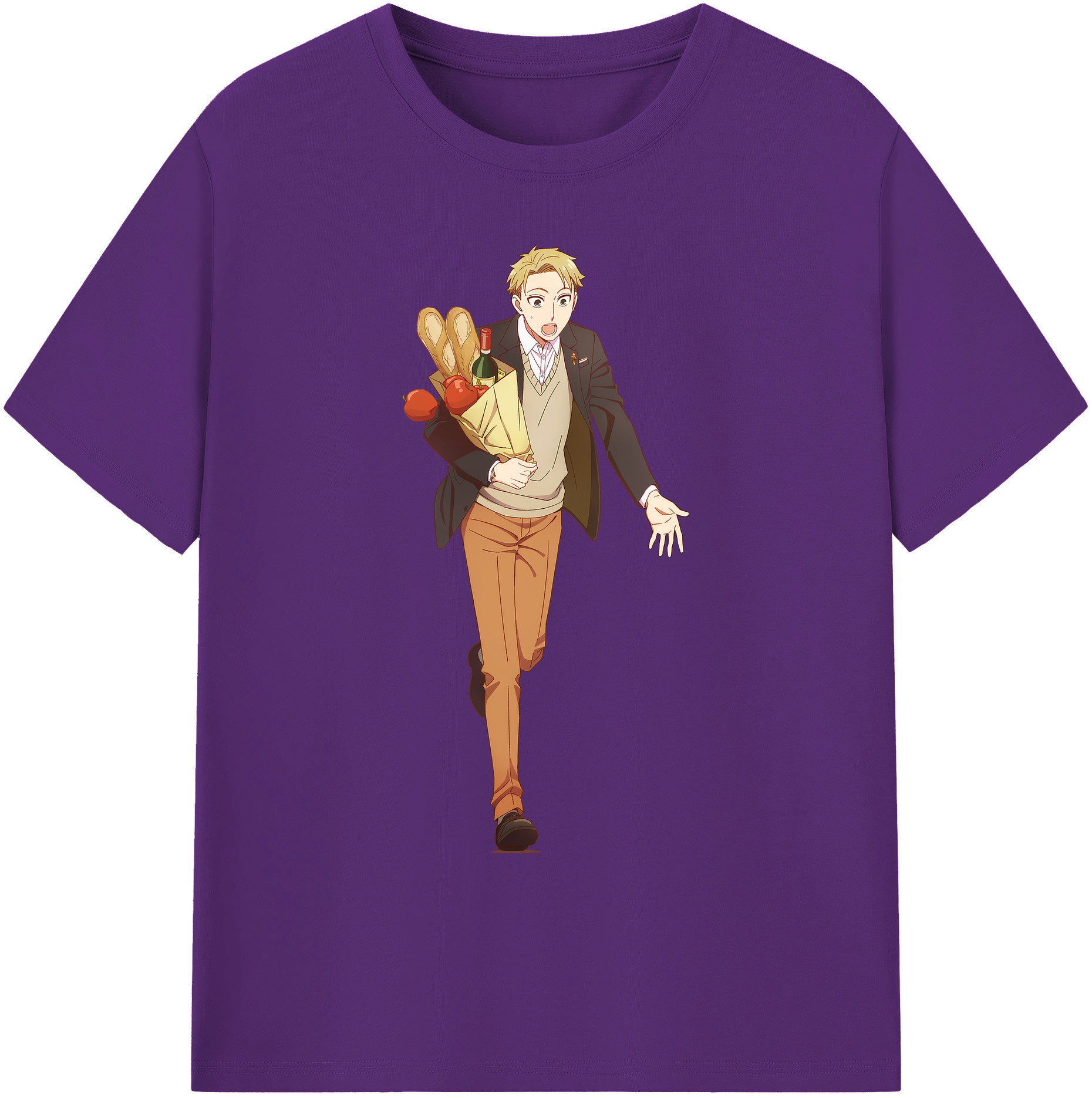 （画像用） SPY×FAMILY间谍家家酒 綿100％ メンズ半袖Tシャツ｜肌触りやわらか＆通気性