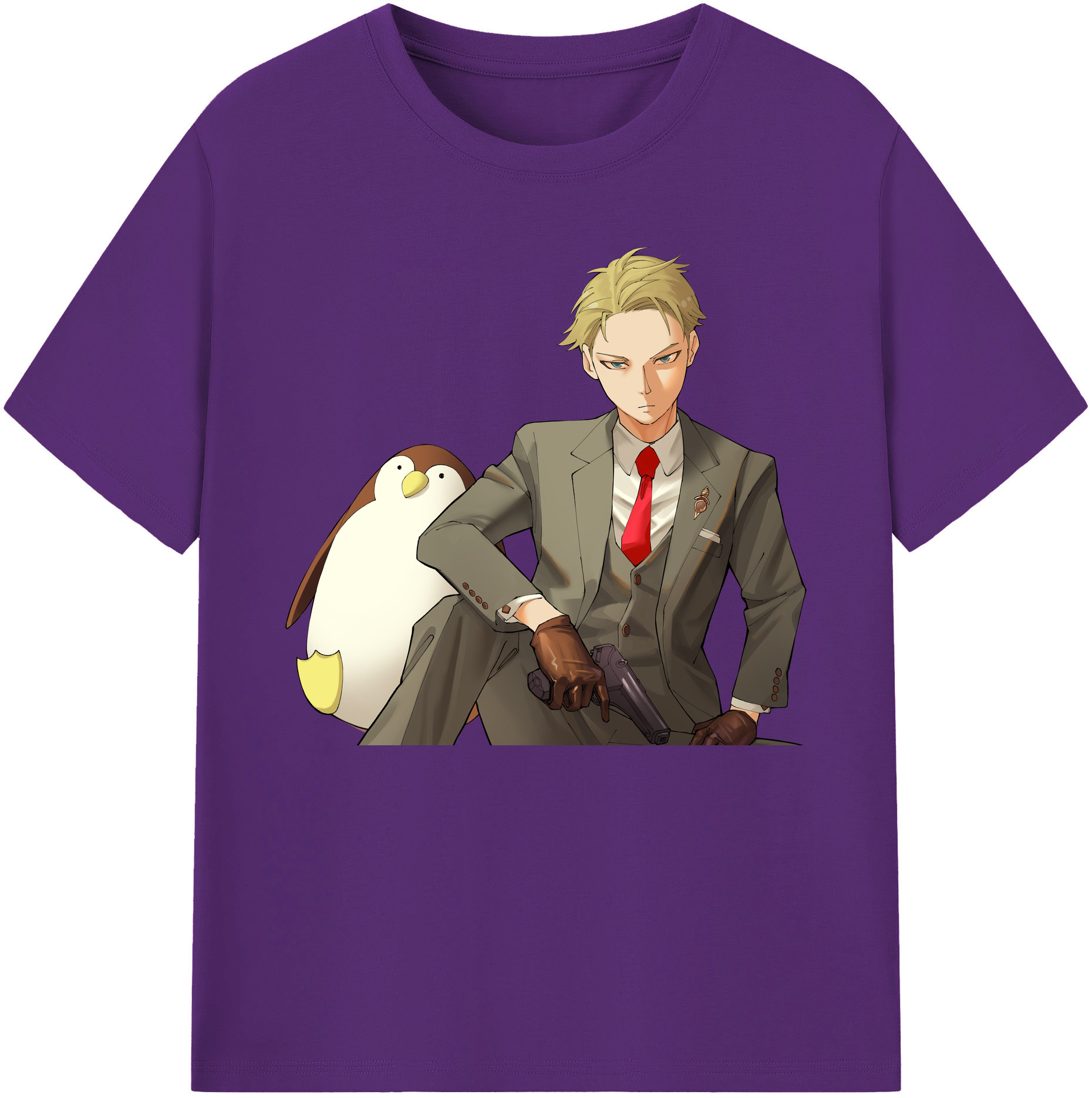 （画像用） SPY×FAMILY间谍家家酒 綿100％ メンズ半袖Tシャツ｜肌触りやわらか＆通気性
