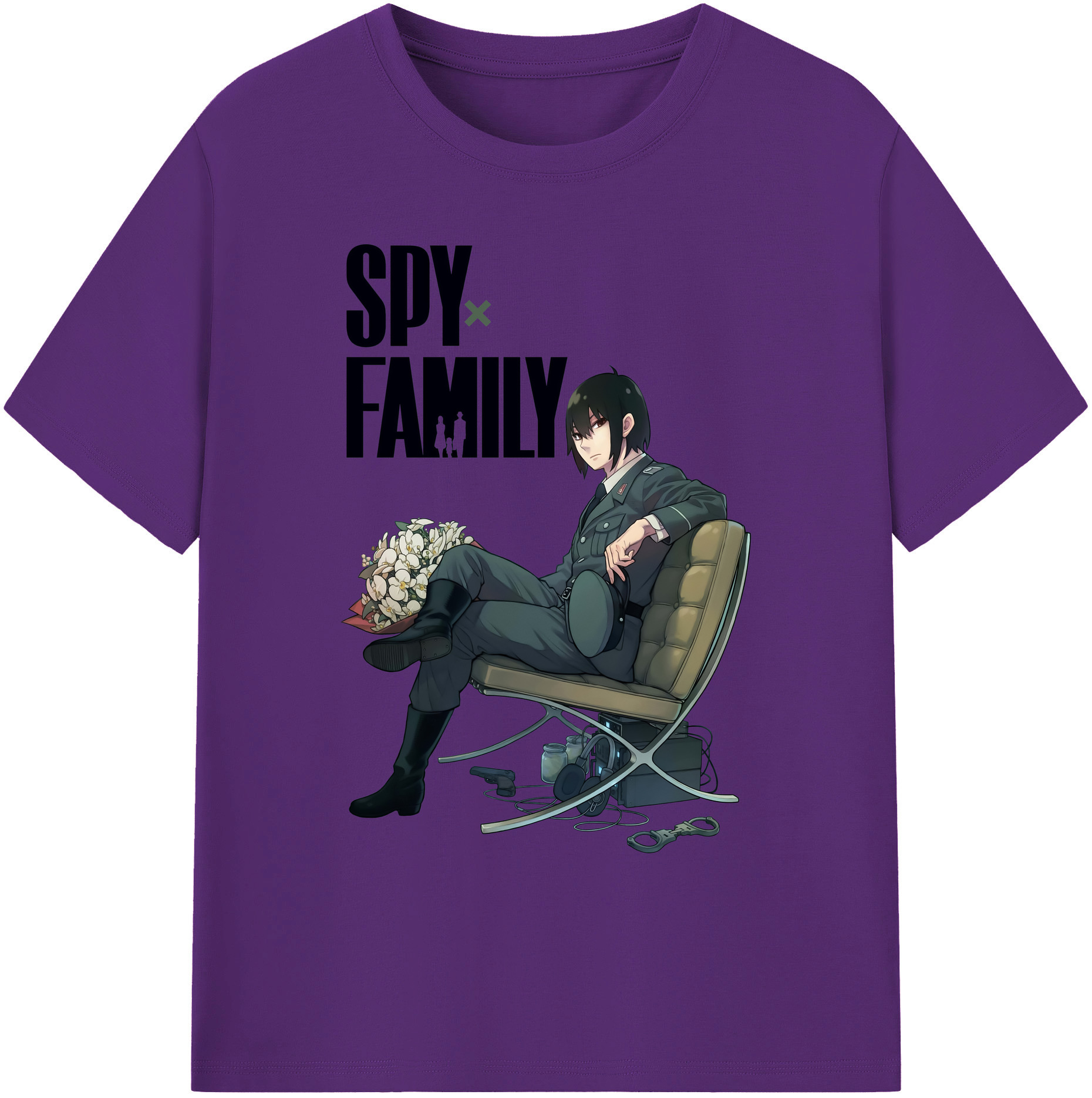 （画像用） SPY×FAMILY间谍家家酒 綿100％ メンズ半袖Tシャツ｜肌触りやわらか＆通気性