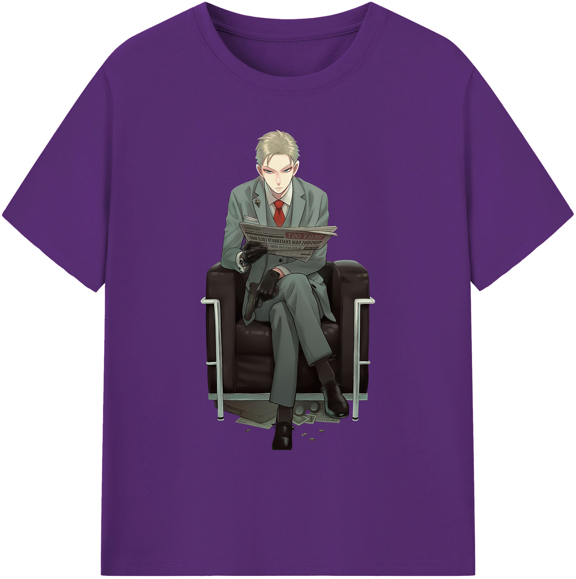 （画像用） SPY×FAMILY间谍家家酒 綿100％ メンズ半袖Tシャツ｜肌触りやわらか＆通気性