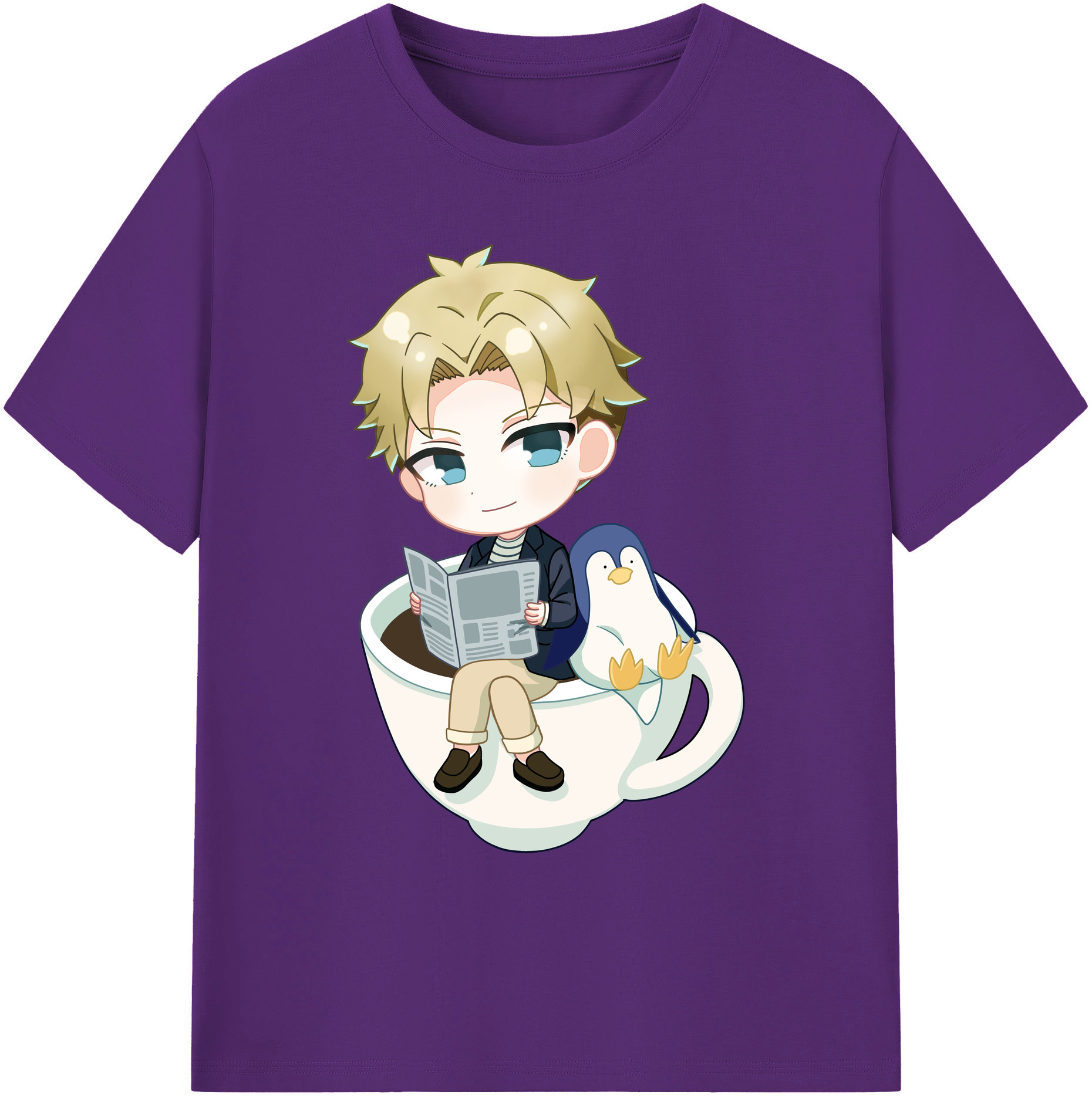 （画像用） SPY×FAMILY间谍家家酒 綿100％ メンズ半袖Tシャツ｜肌触りやわらか＆通気性