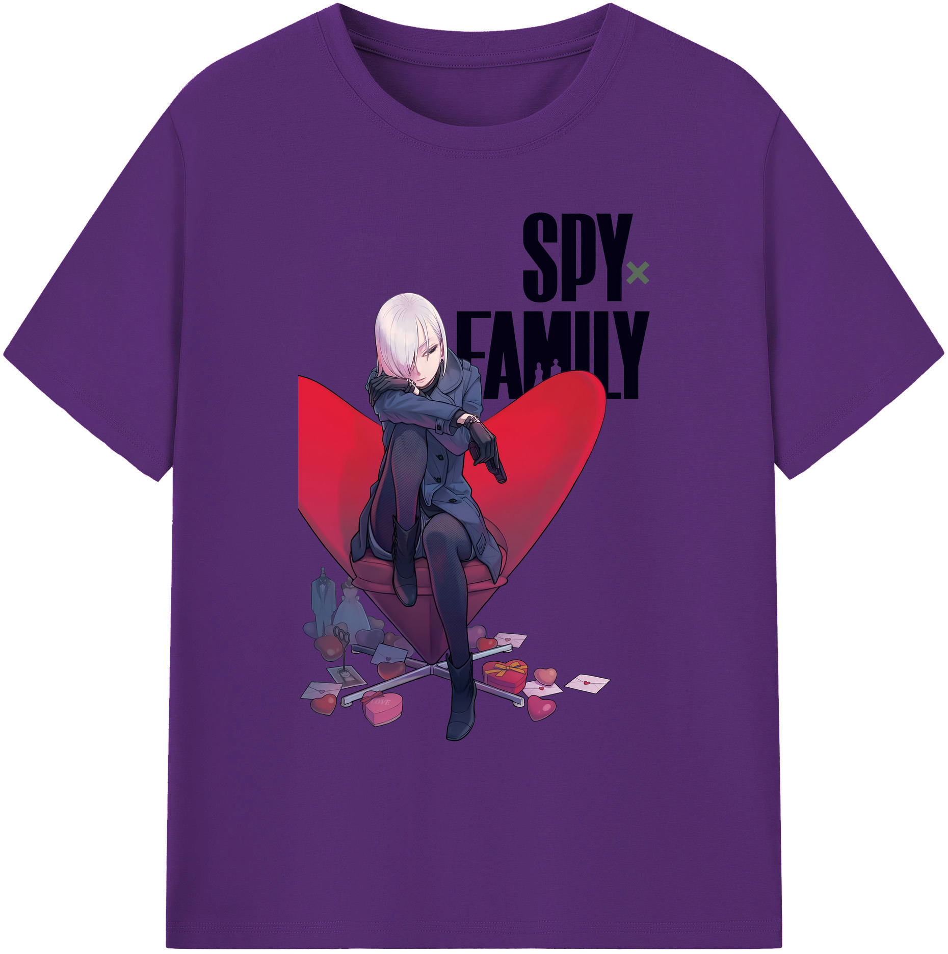 （画像用） SPY×FAMILY间谍家家酒 綿100％ メンズ半袖Tシャツ｜肌触りやわらか＆通気性