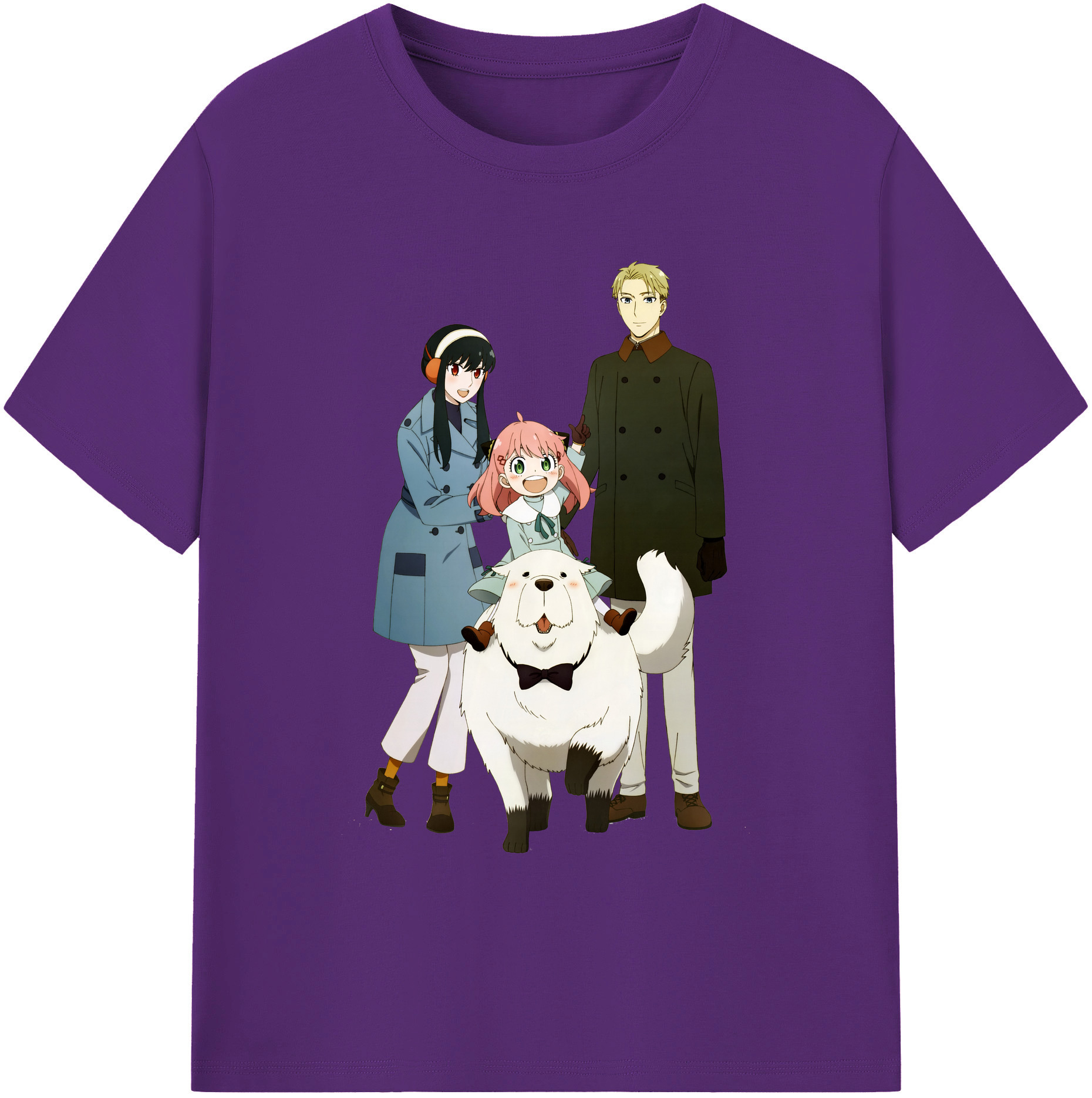 （画像用） SPY×FAMILY间谍家家酒 綿100％ メンズ半袖Tシャツ｜肌触りやわらか＆通気性