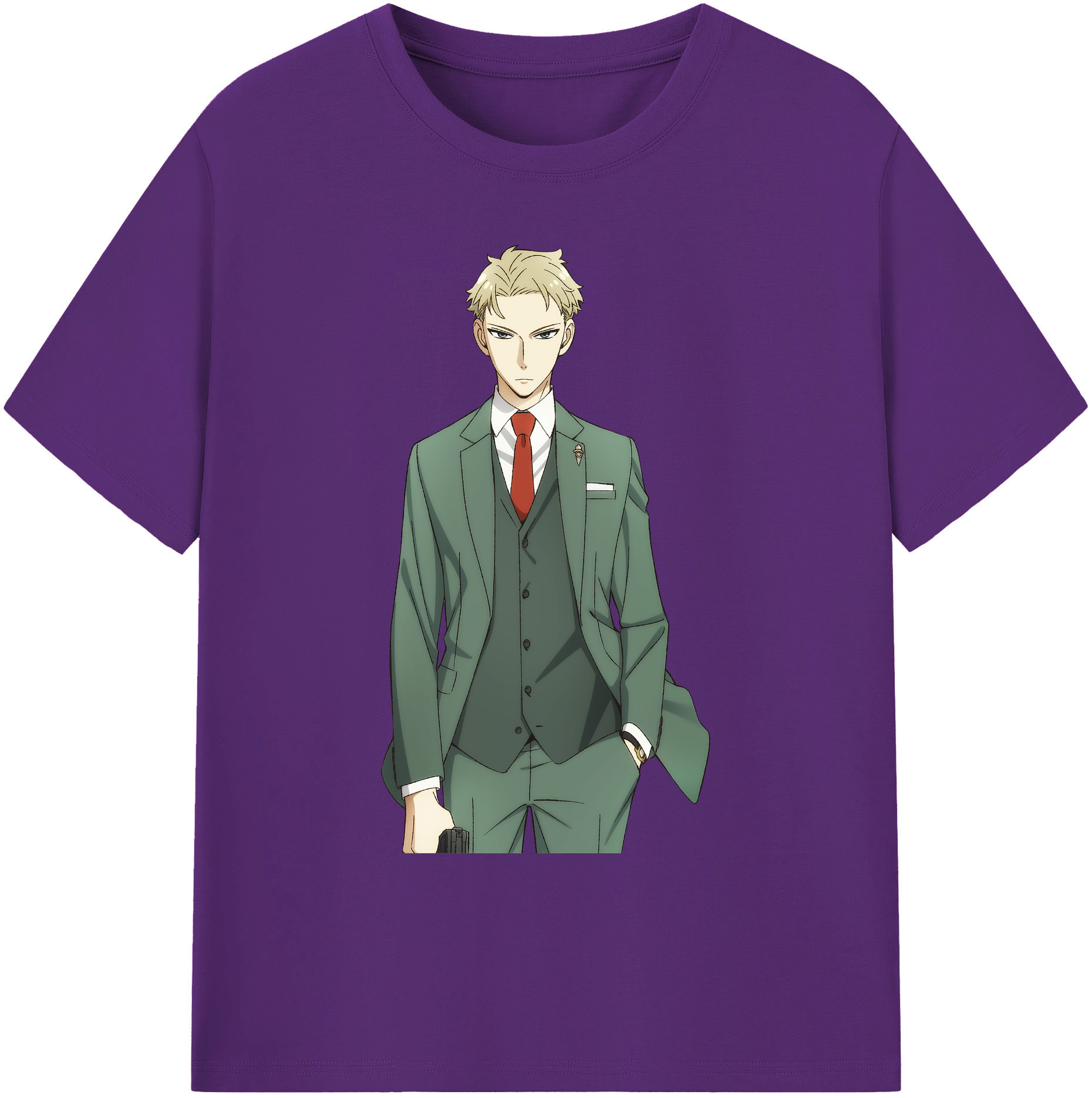 （画像用） SPY×FAMILY间谍家家酒 綿100％ メンズ半袖Tシャツ｜肌触りやわらか＆通気性
