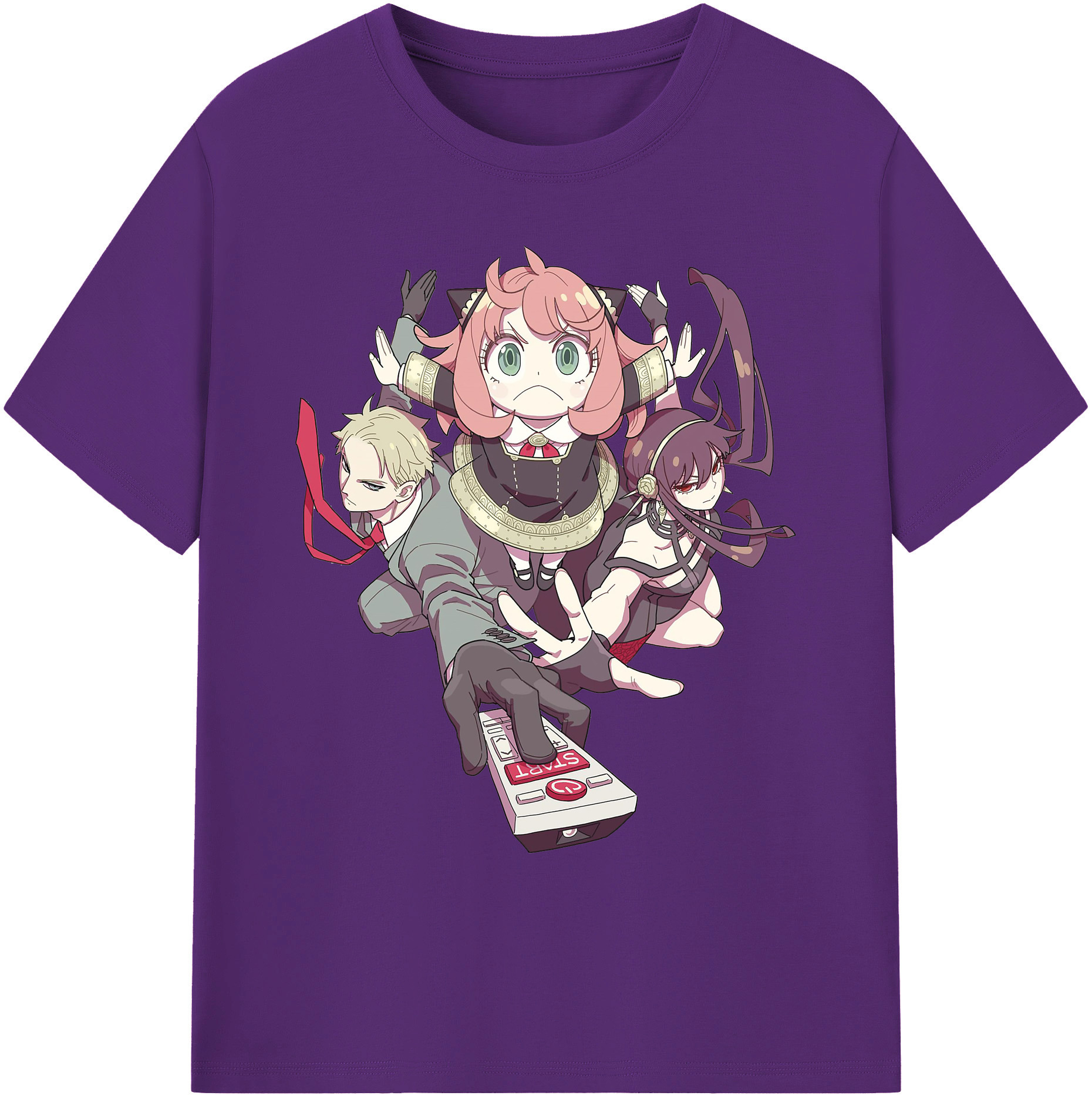 （画像用） SPY×FAMILY间谍家家酒 綿100％ メンズ半袖Tシャツ｜肌触りやわらか＆通気性