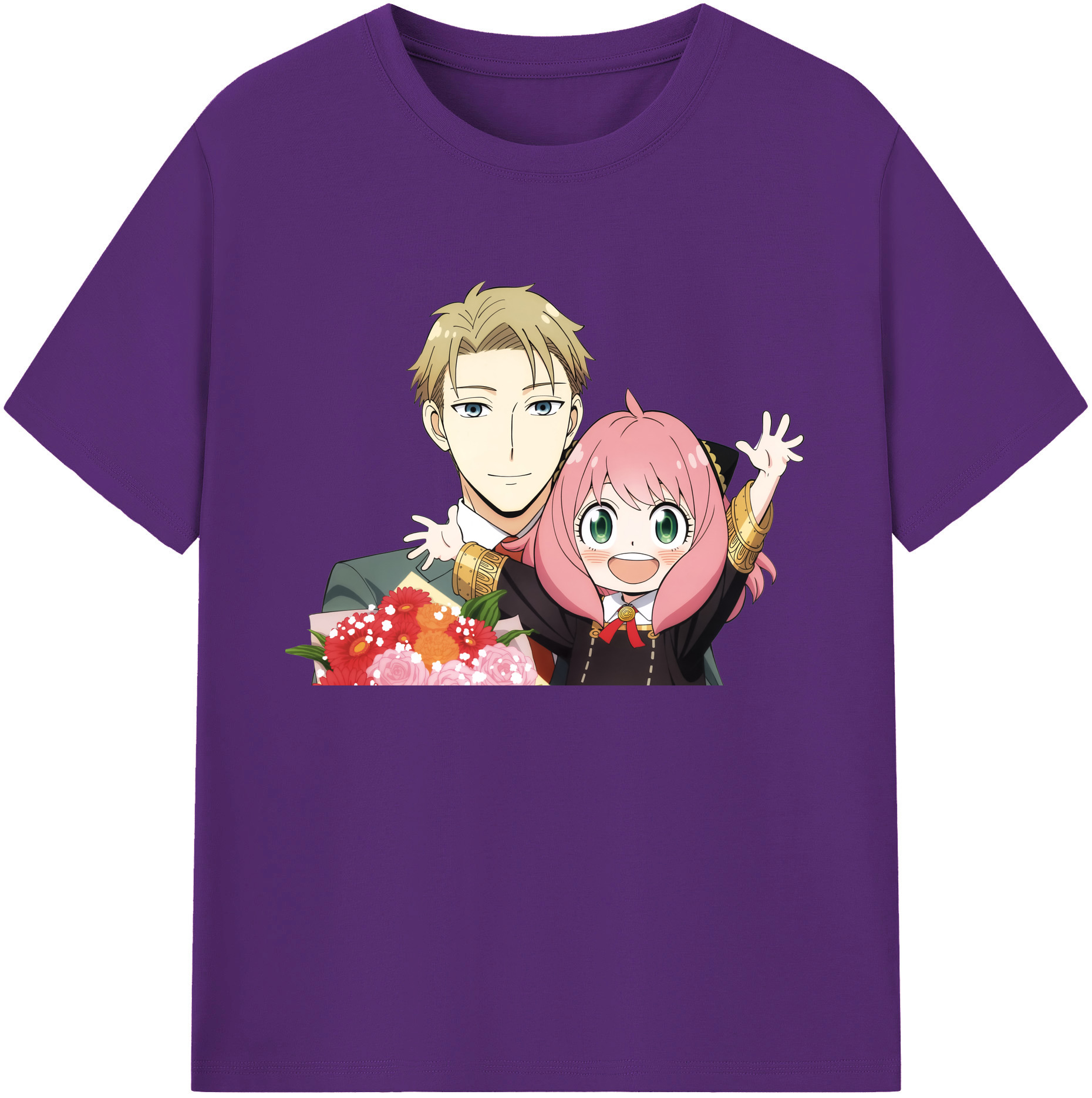 （画像用） SPY×FAMILY间谍家家酒 綿100％ メンズ半袖Tシャツ｜肌触りやわらか＆通気性