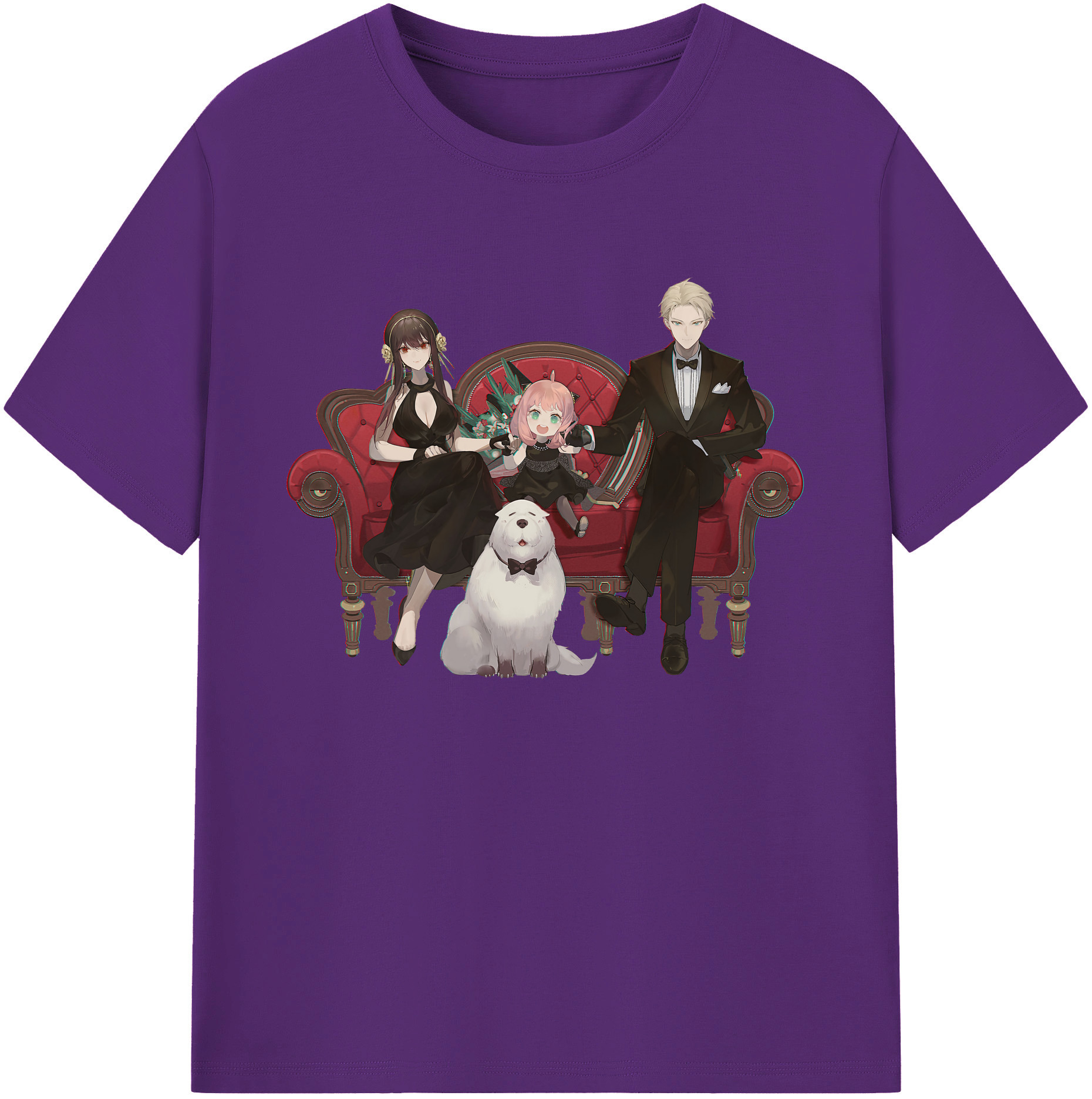 （画像用） SPY×FAMILY间谍家家酒 綿100％ メンズ半袖Tシャツ｜肌触りやわらか＆通気性