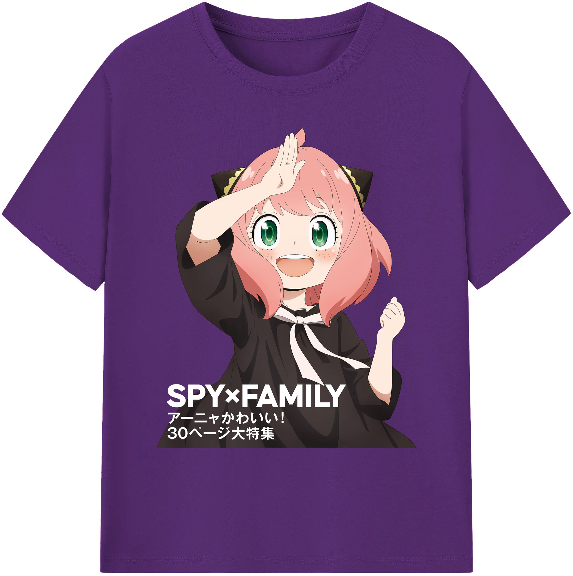 （画像用） SPY×FAMILY间谍家家酒 綿100％ メンズ半袖Tシャツ｜肌触りやわらか＆通気性