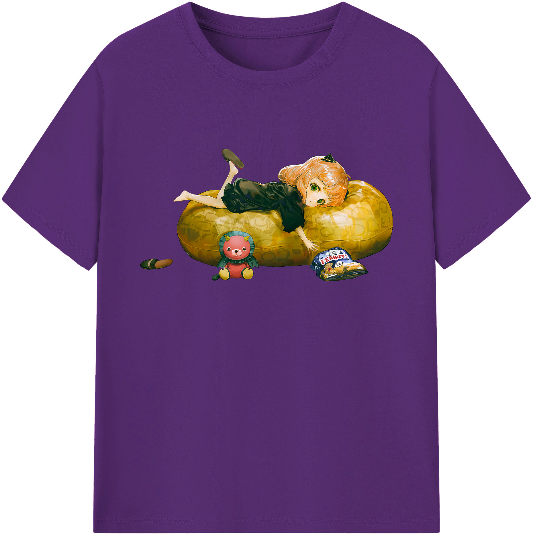 （画像用） SPY×FAMILY间谍家家酒 綿100％ メンズ半袖Tシャツ｜肌触りやわらか＆通気性
