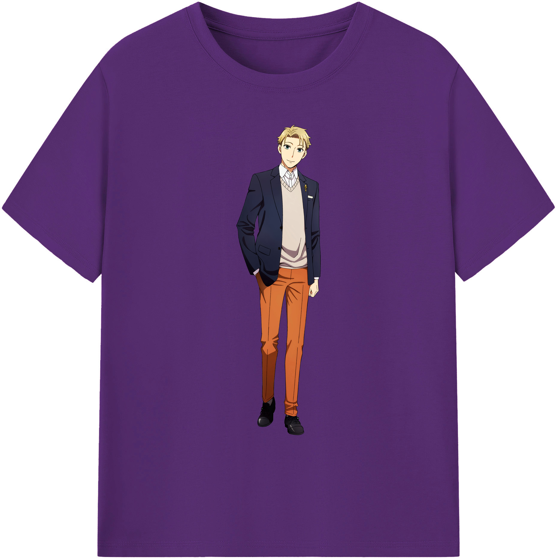 （画像用） SPY×FAMILY间谍家家酒 綿100％ メンズ半袖Tシャツ｜肌触りやわらか＆通気性