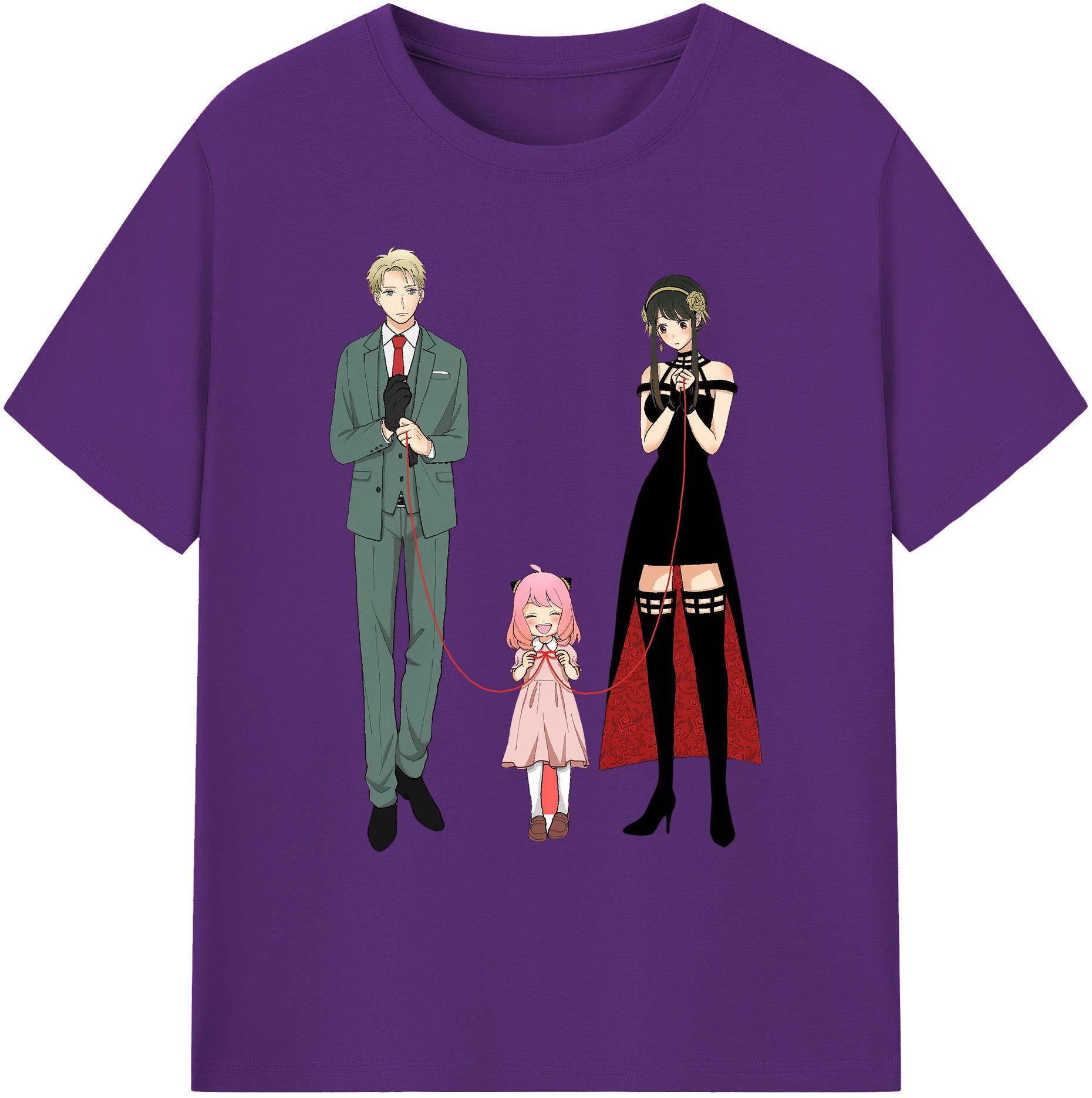 （画像用） SPY×FAMILY间谍家家酒 綿100％ メンズ半袖Tシャツ｜肌触りやわらか＆通気性