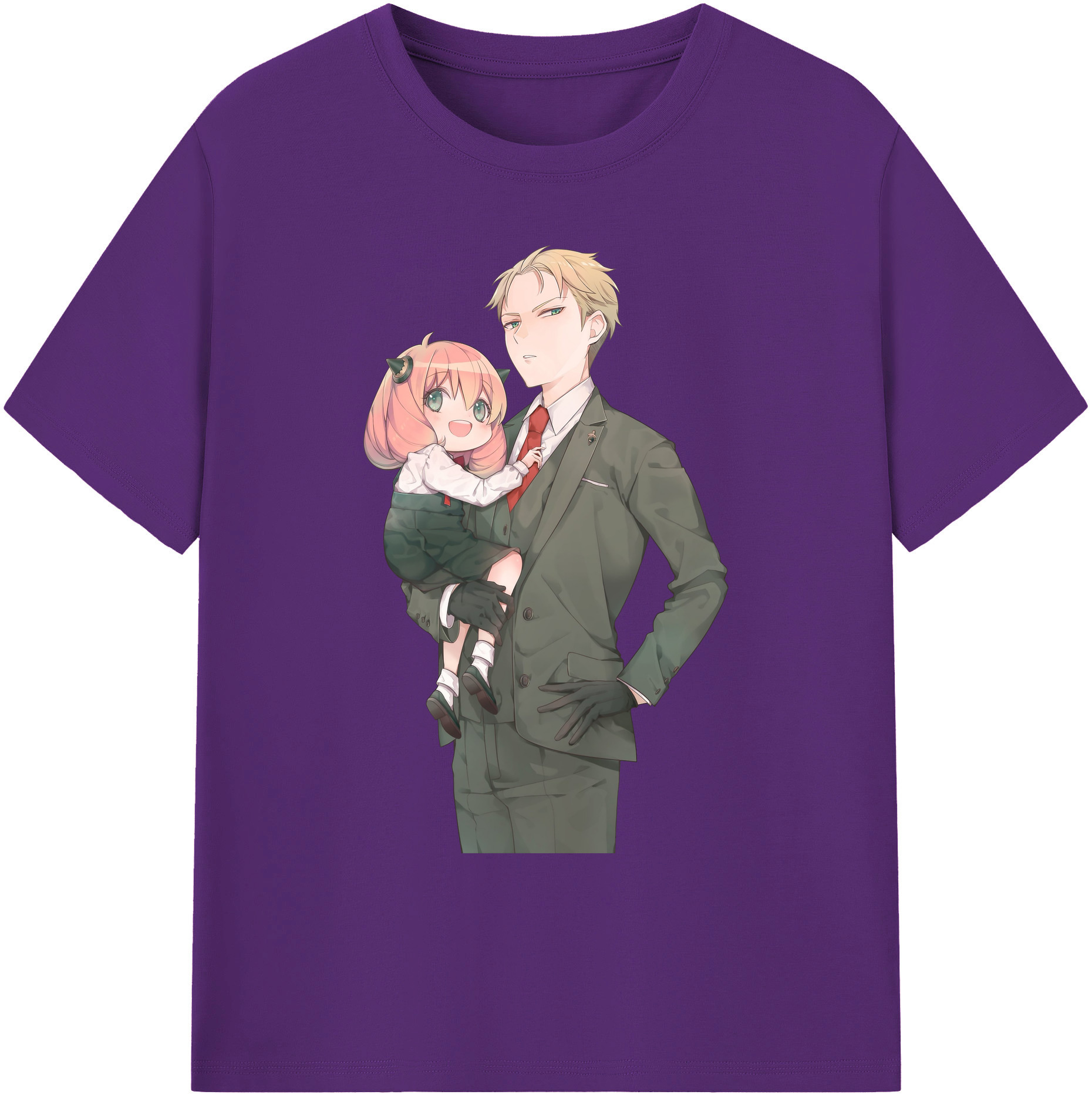 （画像用） SPY×FAMILY间谍家家酒 綿100％ メンズ半袖Tシャツ｜肌触りやわらか＆通気性