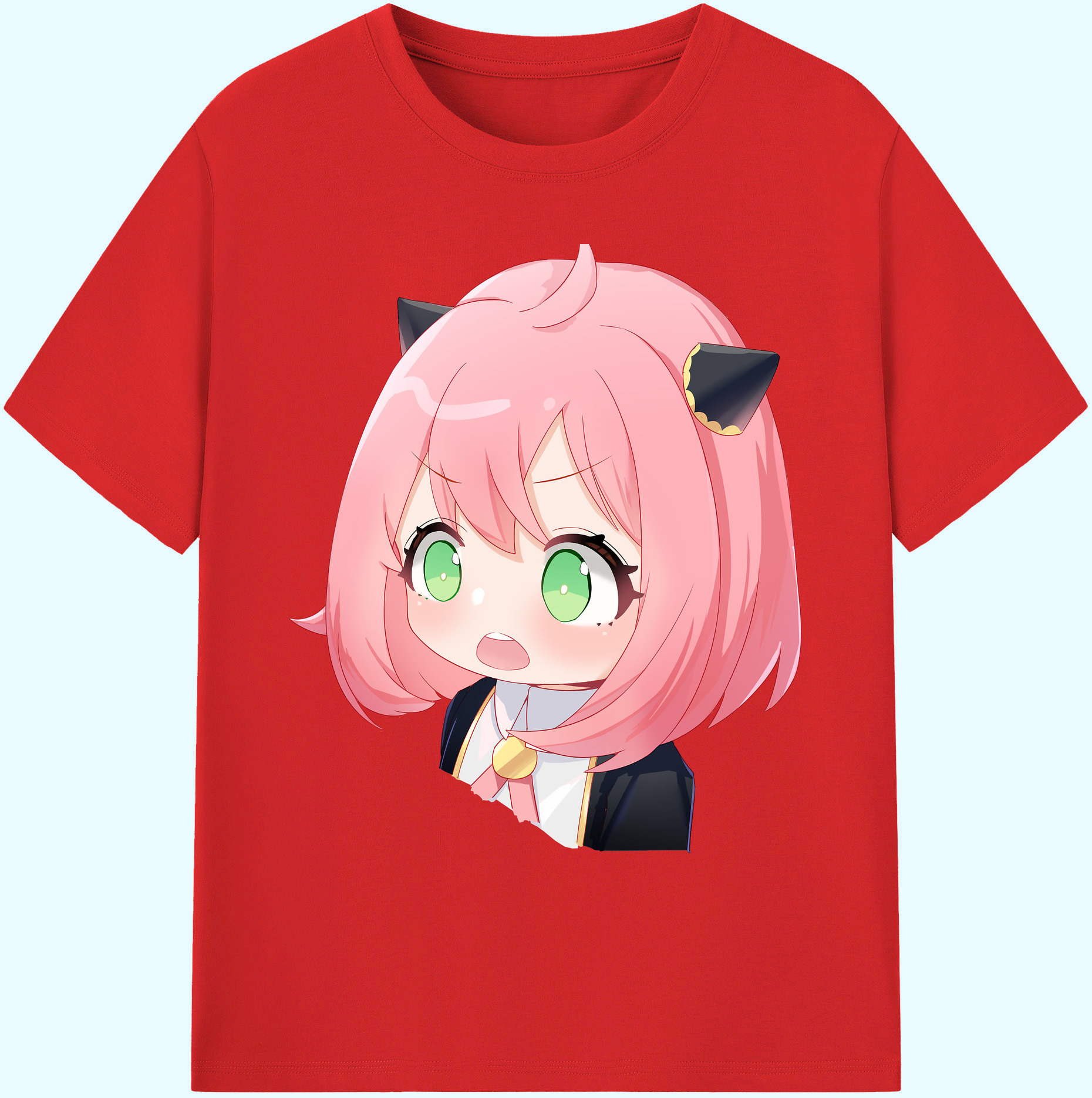 （画像用） SPY×FAMILY间谍家家酒 綿100％ メンズ半袖Tシャツ｜肌触りやわらか＆通気性