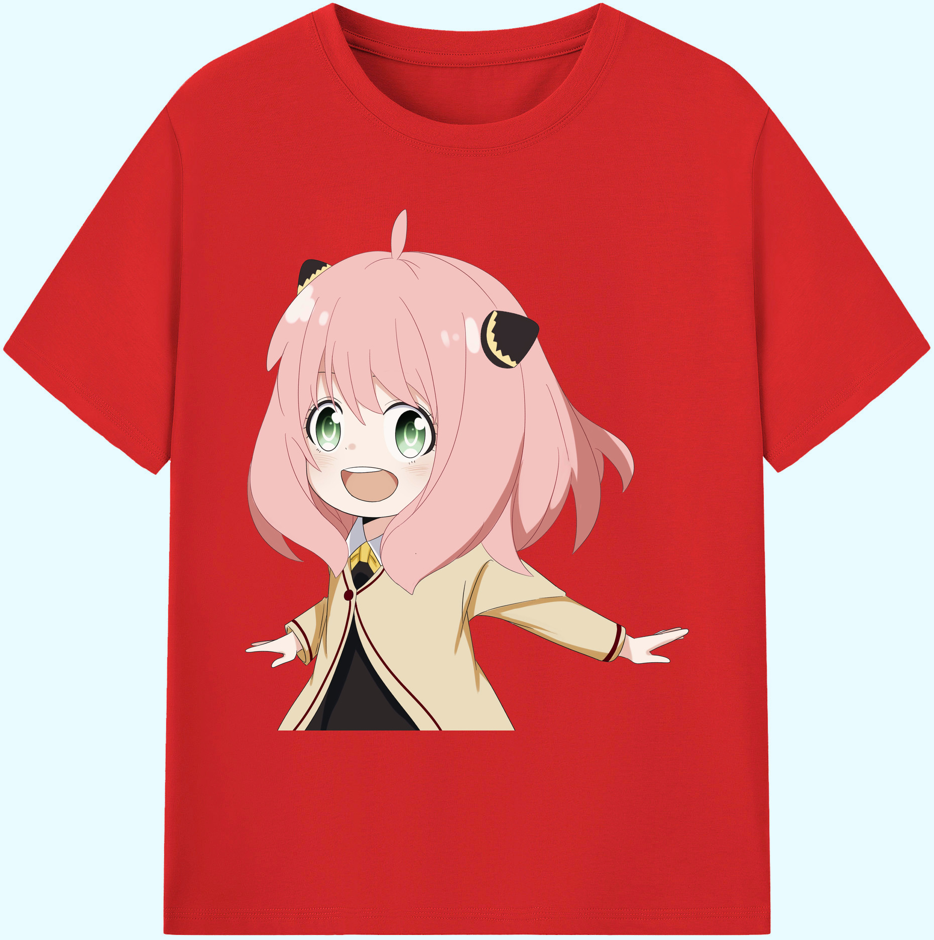 （画像用） SPY×FAMILY间谍家家酒 綿100％ メンズ半袖Tシャツ｜肌触りやわらか＆通気性