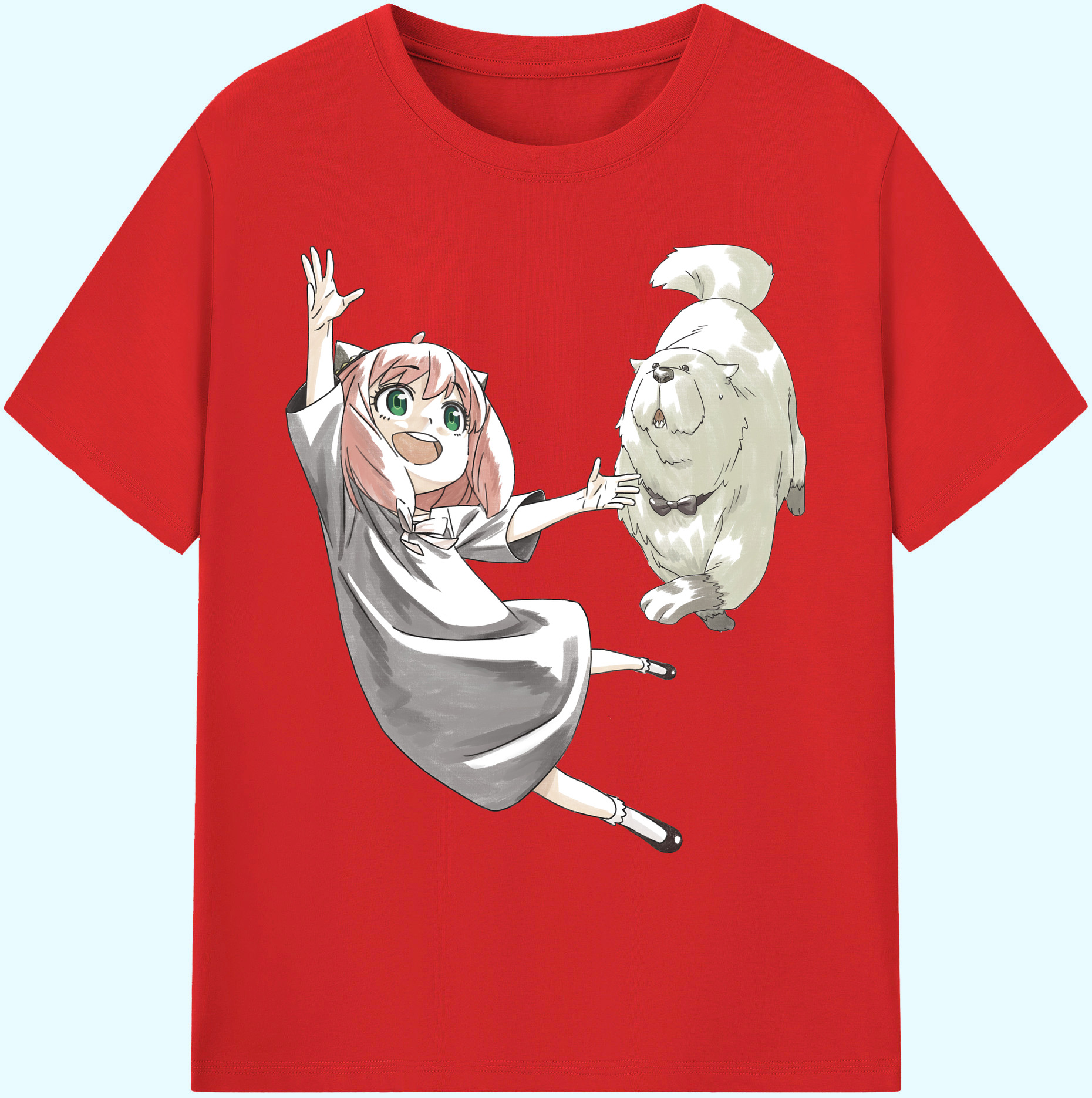 （画像用） SPY×FAMILY间谍家家酒 綿100％ メンズ半袖Tシャツ｜肌触りやわらか＆通気性