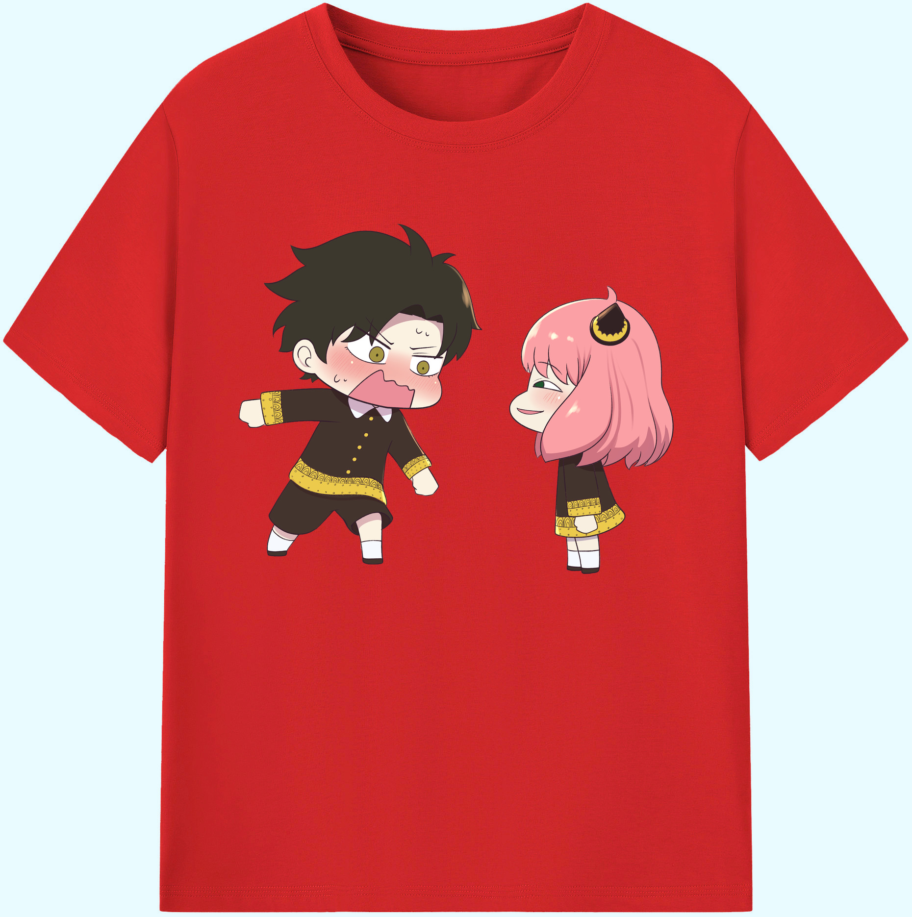 （画像用） SPY×FAMILY间谍家家酒 綿100％ メンズ半袖Tシャツ｜肌触りやわらか＆通気性