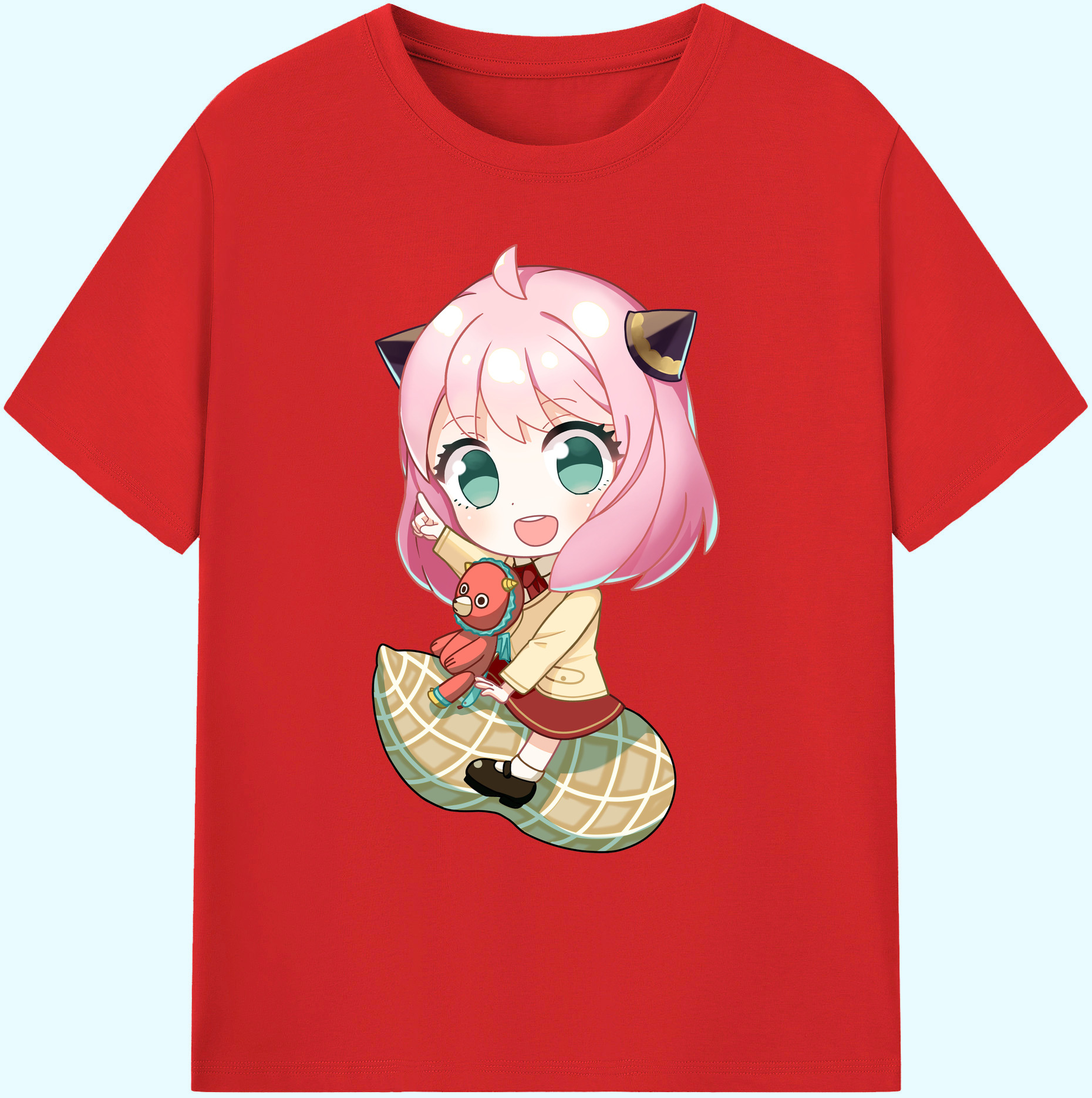 （画像用） SPY×FAMILY间谍家家酒 綿100％ メンズ半袖Tシャツ｜肌触りやわらか＆通気性