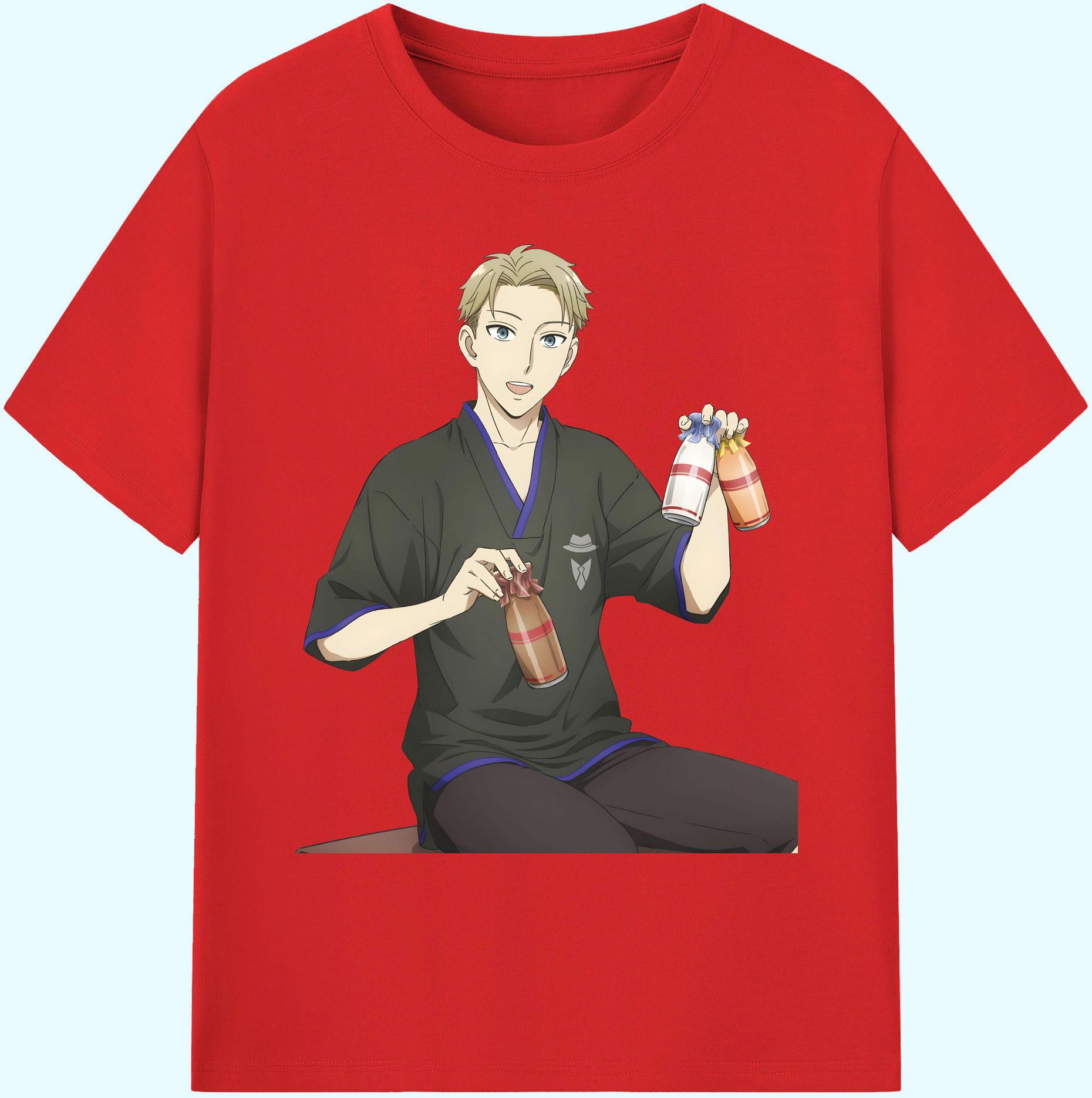（画像用） SPY×FAMILY间谍家家酒 綿100％ メンズ半袖Tシャツ｜肌触りやわらか＆通気性