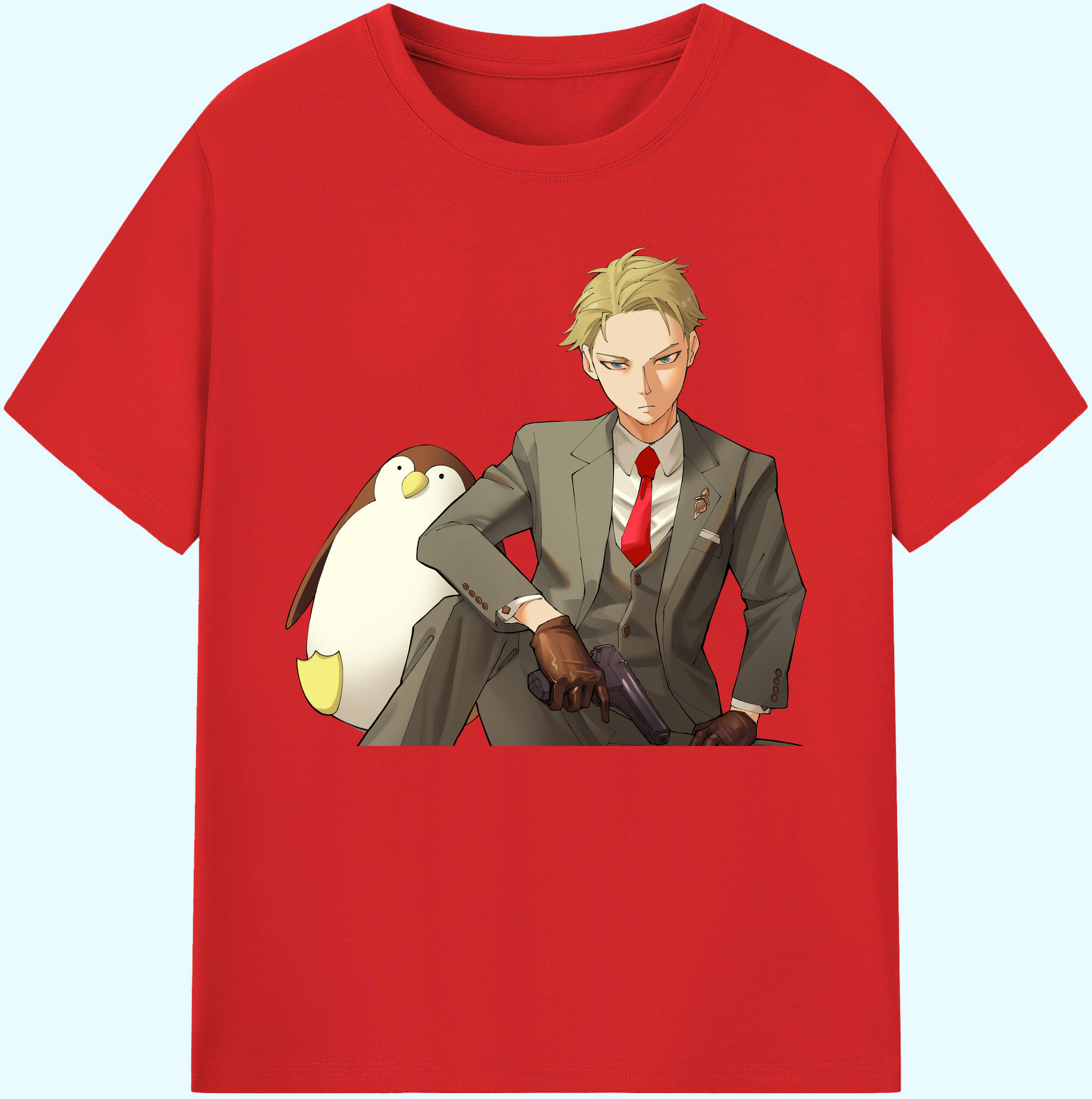 （画像用） SPY×FAMILY间谍家家酒 綿100％ メンズ半袖Tシャツ｜肌触りやわらか＆通気性