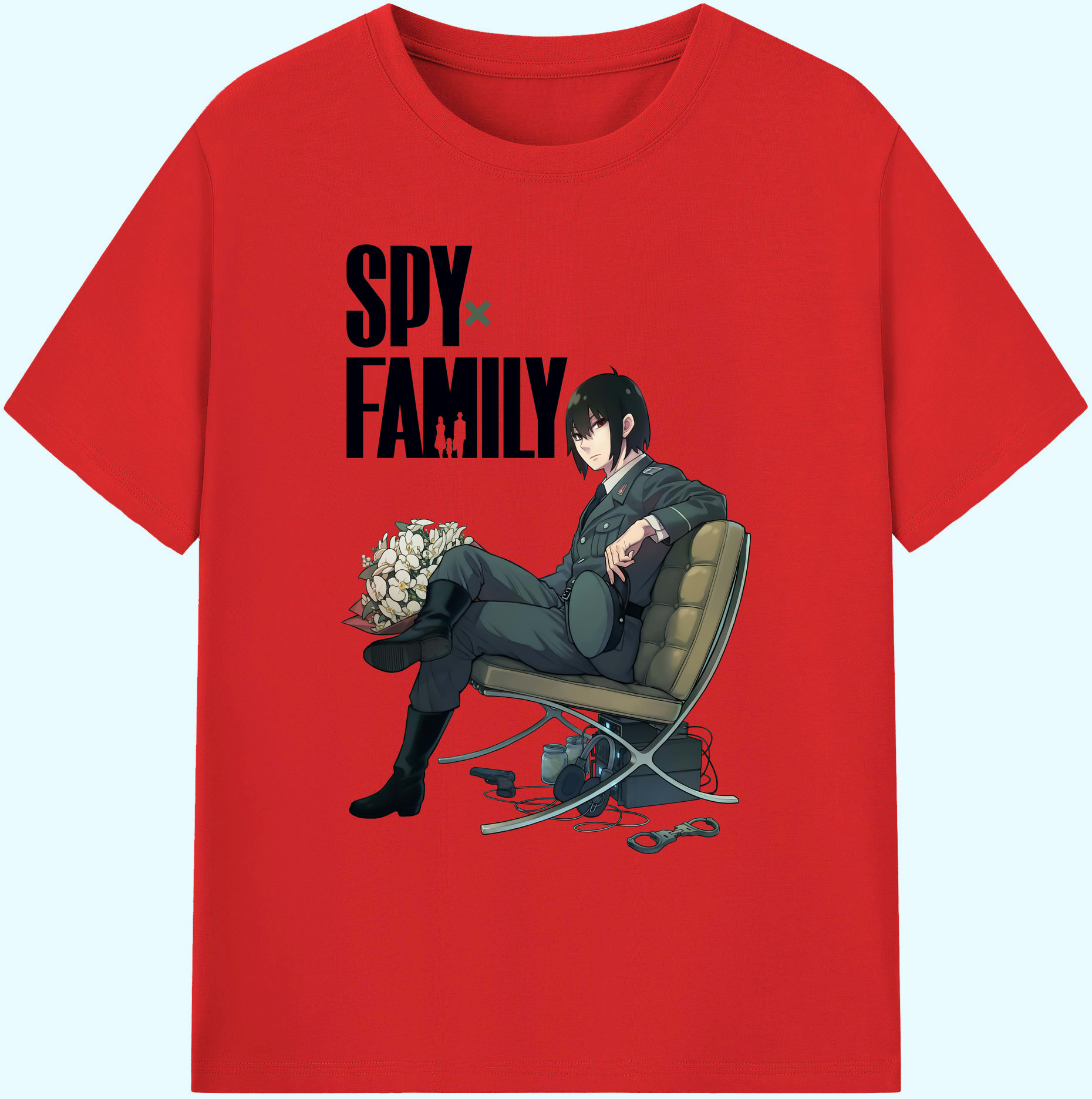 （画像用） SPY×FAMILY间谍家家酒 綿100％ メンズ半袖Tシャツ｜肌触りやわらか＆通気性