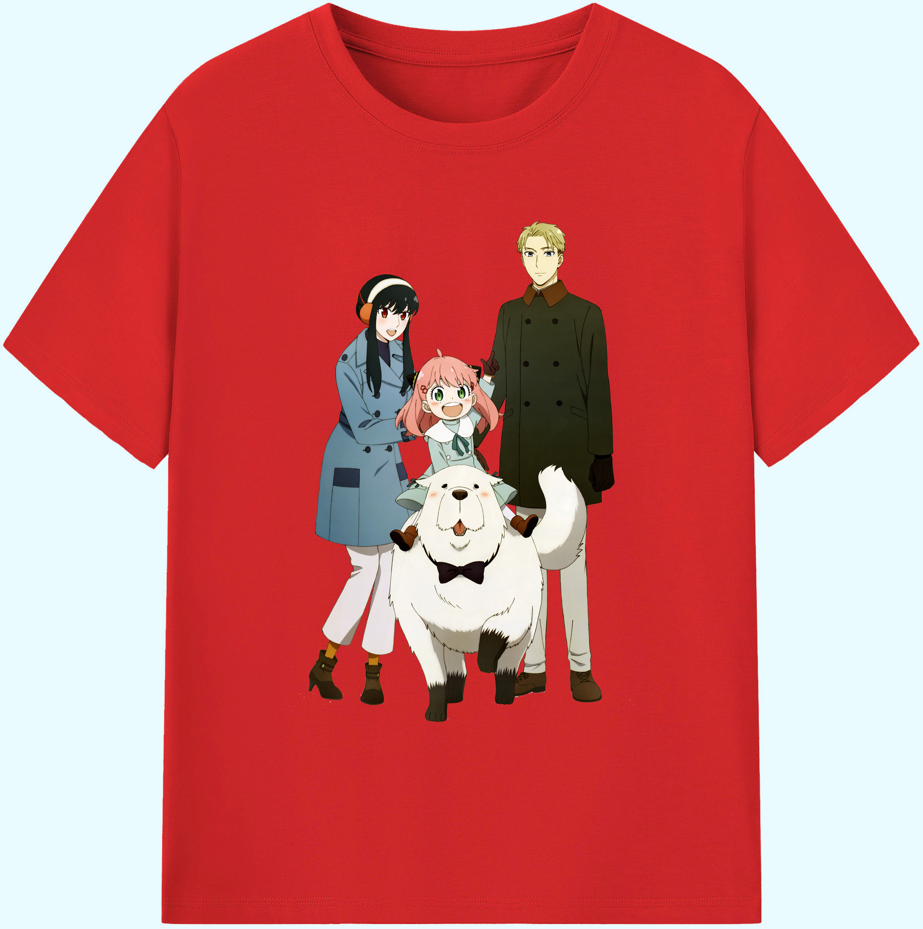 （画像用） SPY×FAMILY间谍家家酒 綿100％ メンズ半袖Tシャツ｜肌触りやわらか＆通気性