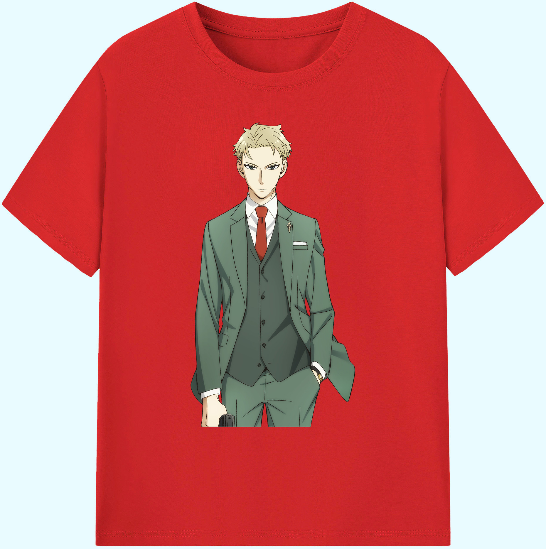 （画像用） SPY×FAMILY间谍家家酒 綿100％ メンズ半袖Tシャツ｜肌触りやわらか＆通気性