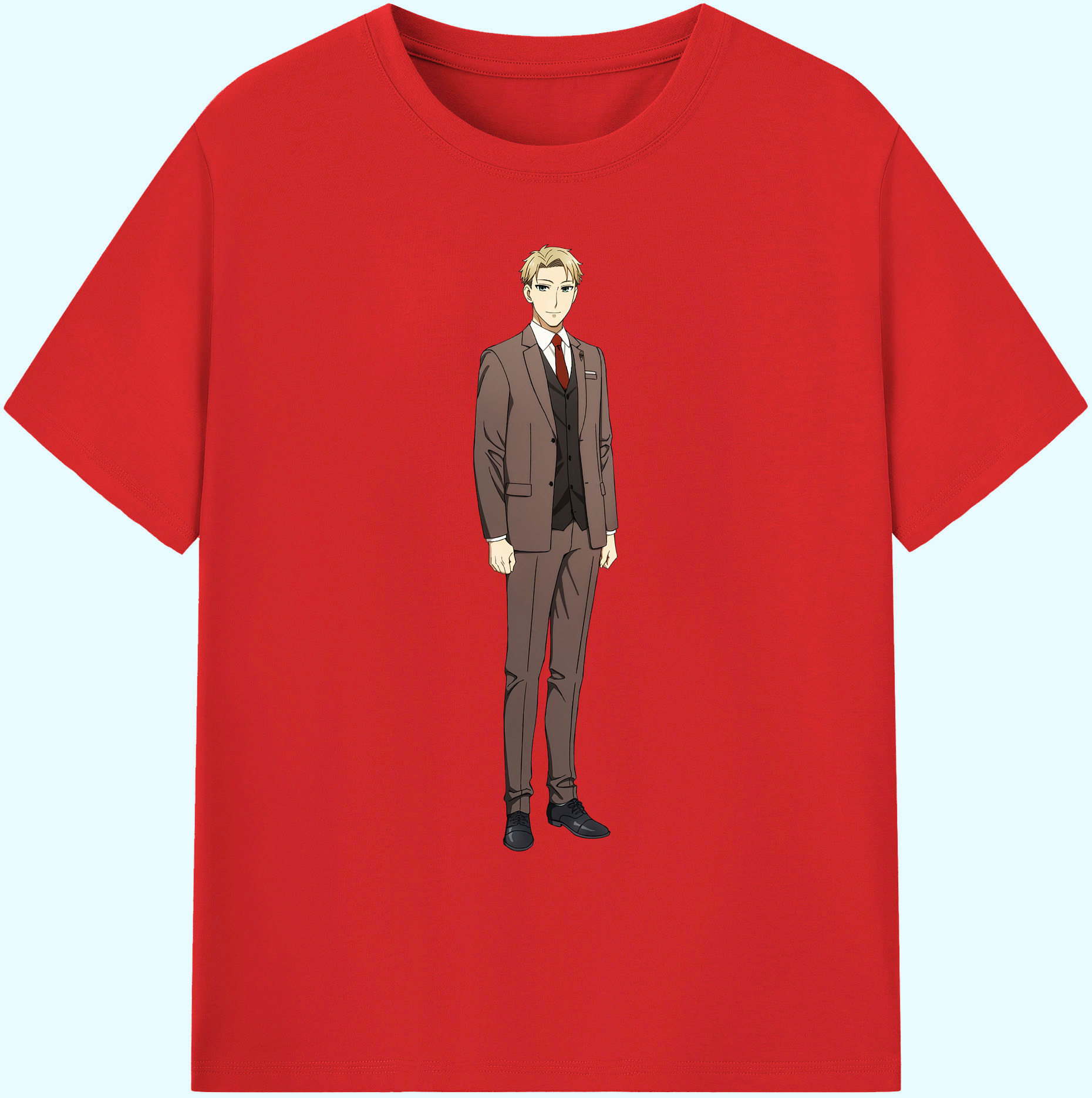 （画像用） SPY×FAMILY间谍家家酒 綿100％ メンズ半袖Tシャツ｜肌触りやわらか＆通気性