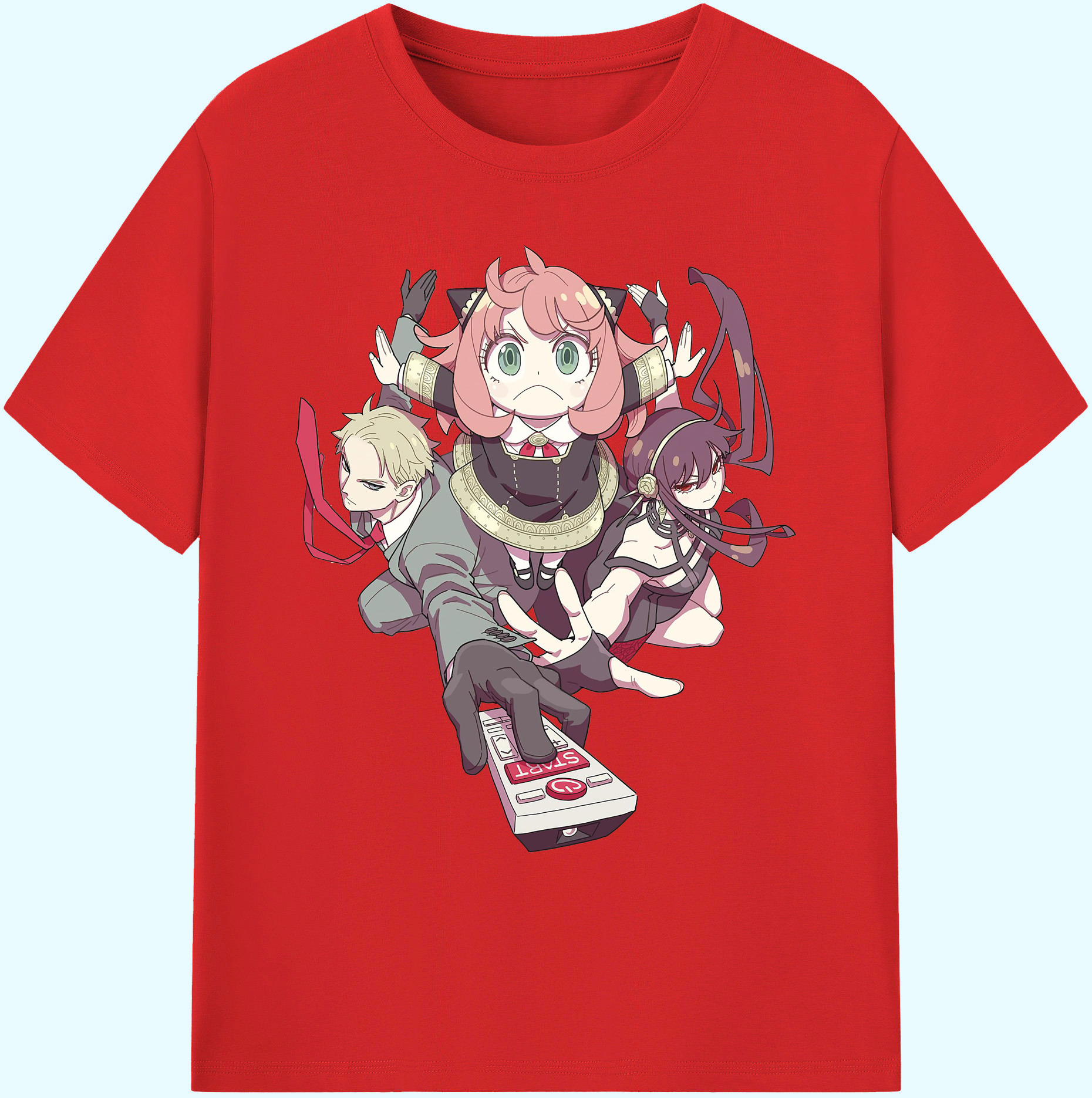 （画像用） SPY×FAMILY间谍家家酒 綿100％ メンズ半袖Tシャツ｜肌触りやわらか＆通気性