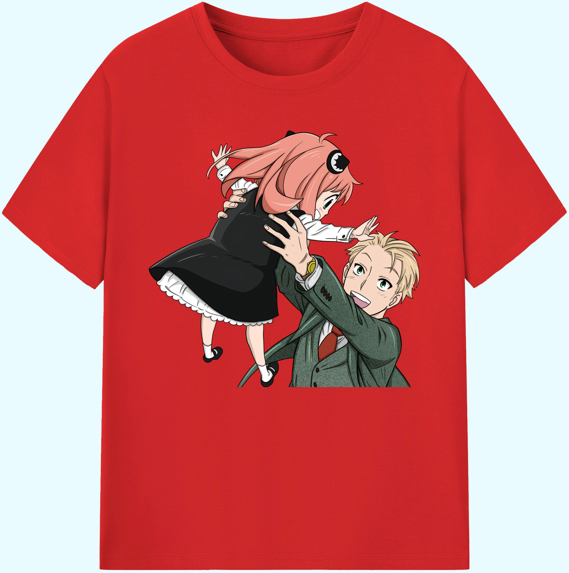 （画像用） SPY×FAMILY间谍家家酒 綿100％ メンズ半袖Tシャツ｜肌触りやわらか＆通気性