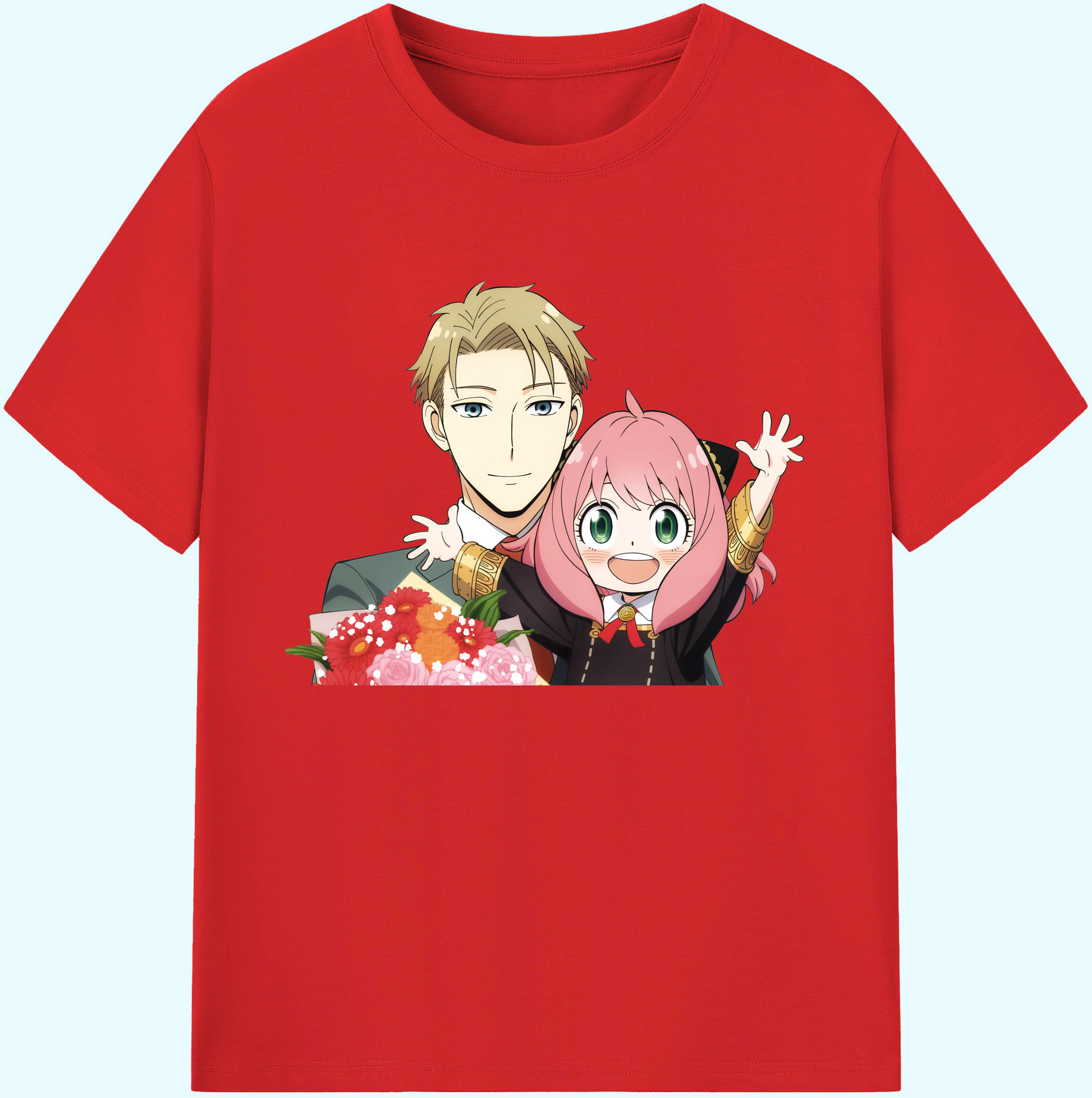 （画像用） SPY×FAMILY间谍家家酒 綿100％ メンズ半袖Tシャツ｜肌触りやわらか＆通気性