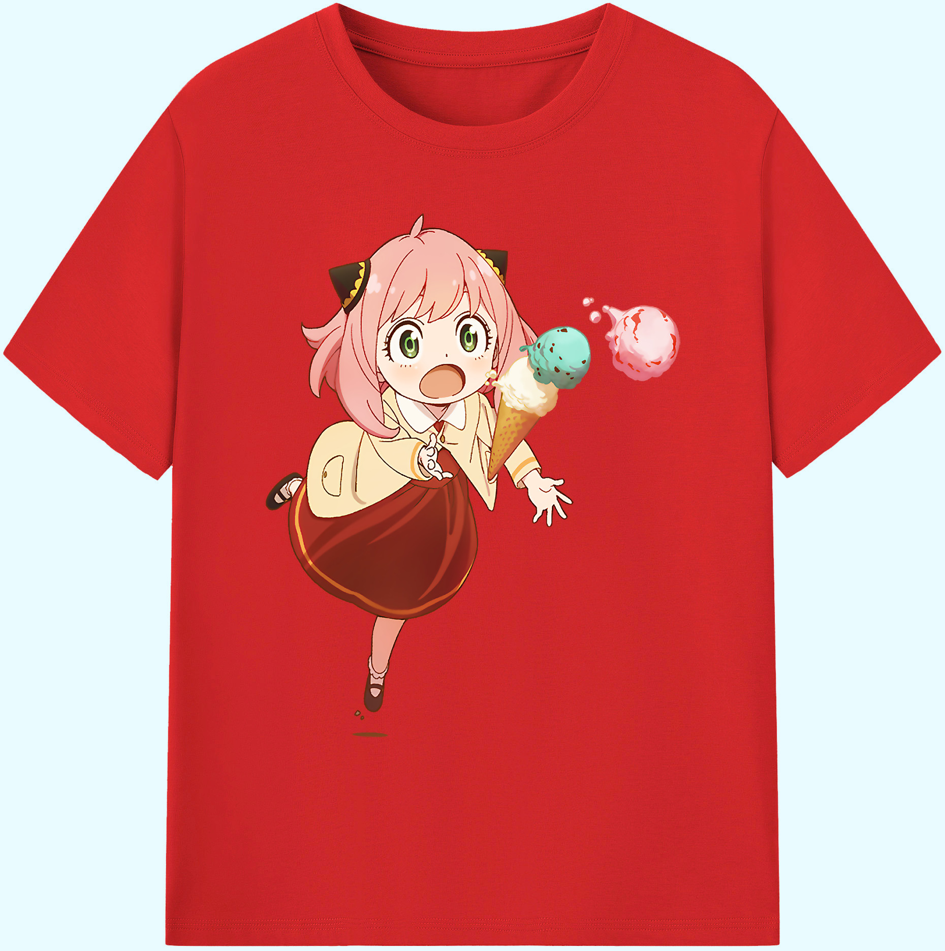 （画像用） SPY×FAMILY间谍家家酒 綿100％ メンズ半袖Tシャツ｜肌触りやわらか＆通気性