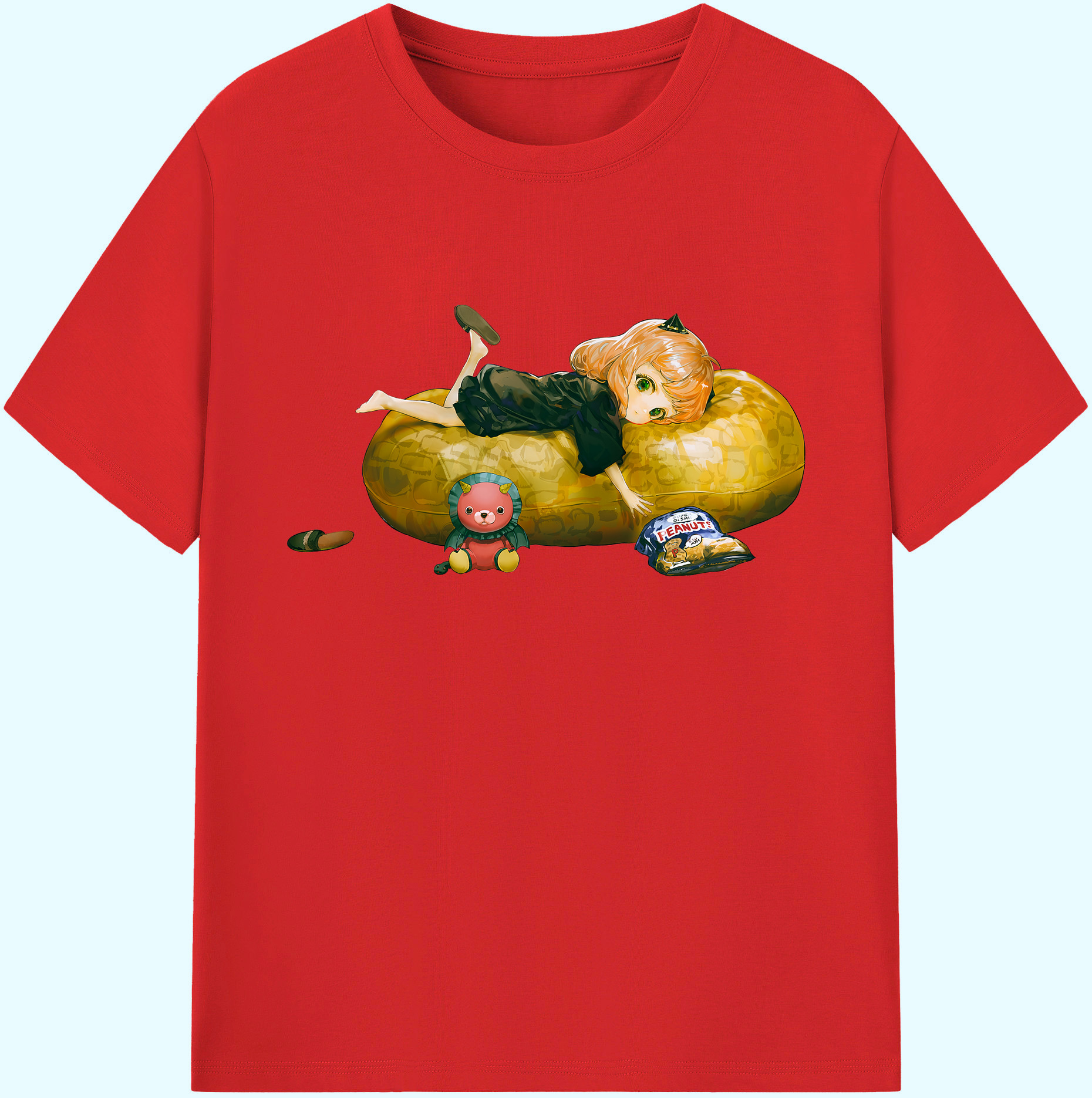 （画像用） SPY×FAMILY间谍家家酒 綿100％ メンズ半袖Tシャツ｜肌触りやわらか＆通気性