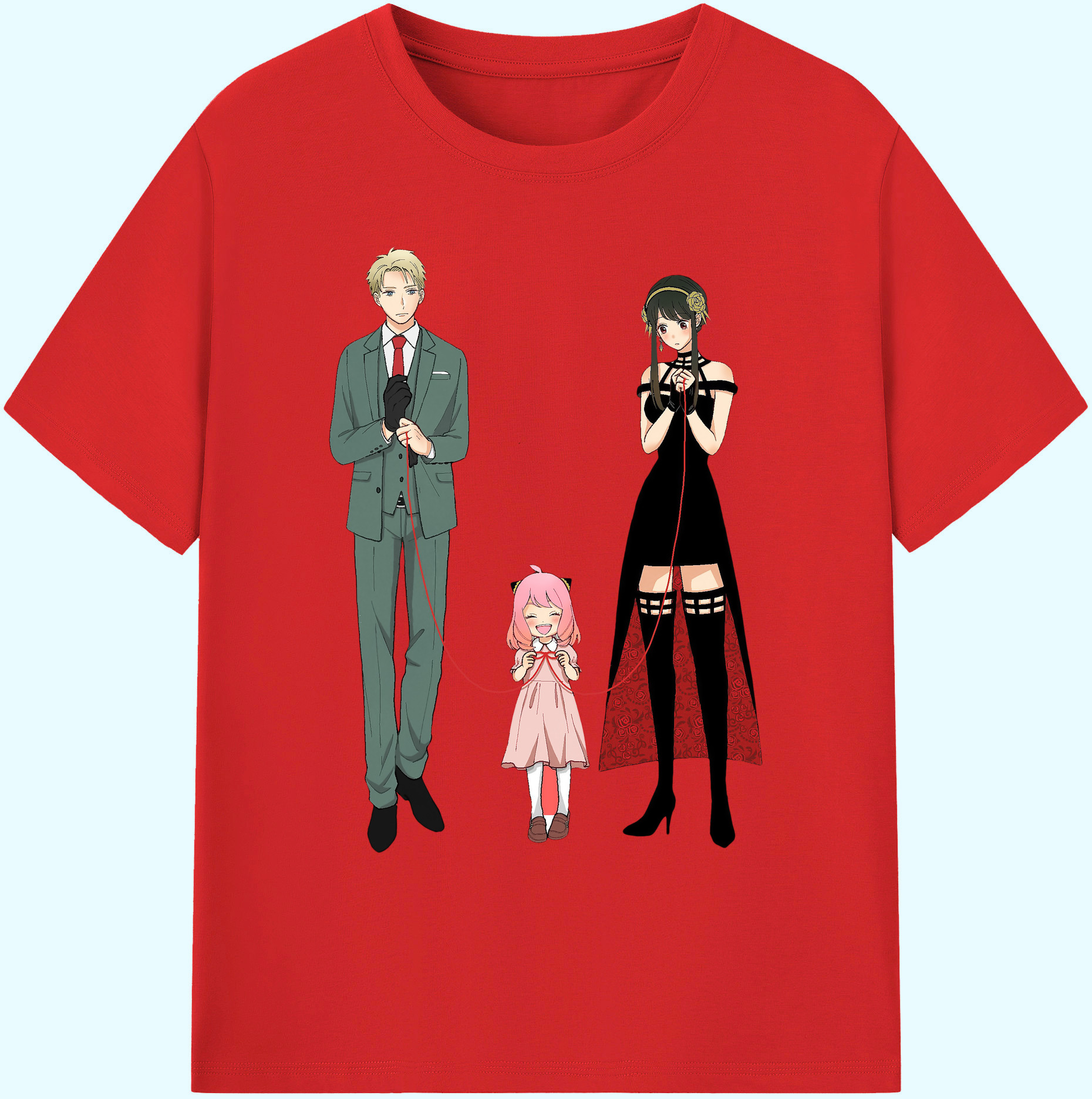 （画像用） SPY×FAMILY间谍家家酒 綿100％ メンズ半袖Tシャツ｜肌触りやわらか＆通気性