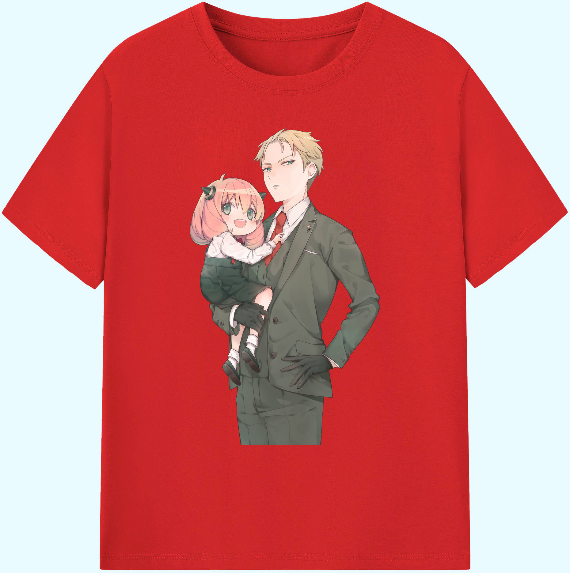（画像用） SPY×FAMILY间谍家家酒 綿100％ メンズ半袖Tシャツ｜肌触りやわらか＆通気性
