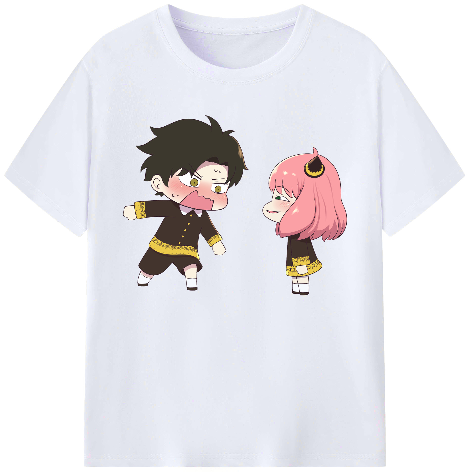 （画像用） SPY×FAMILY间谍家家酒 綿100％ メンズ半袖Tシャツ｜肌触りやわらか＆通気性