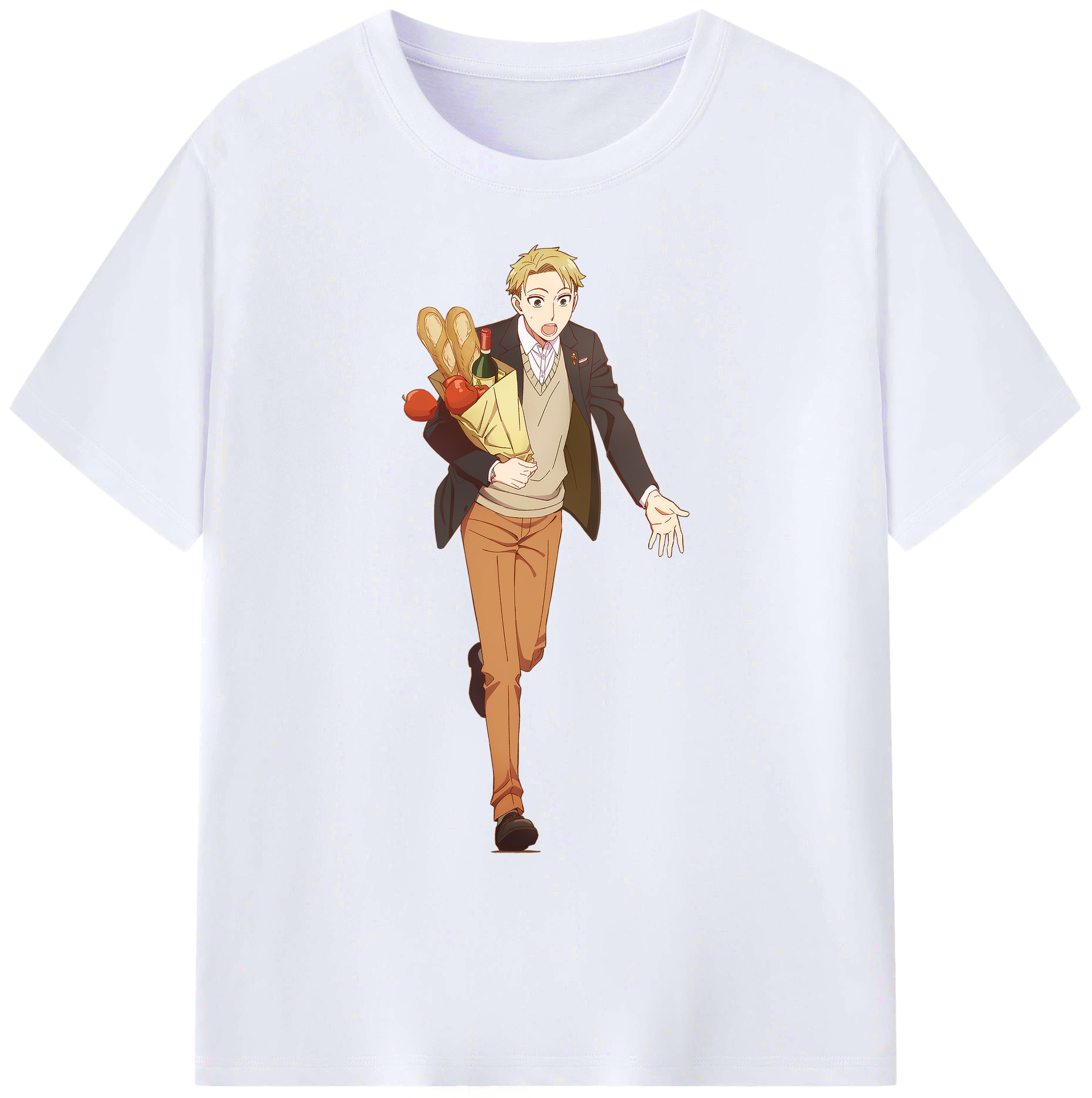 （画像用） SPY×FAMILY间谍家家酒 綿100％ メンズ半袖Tシャツ｜肌触りやわらか＆通気性