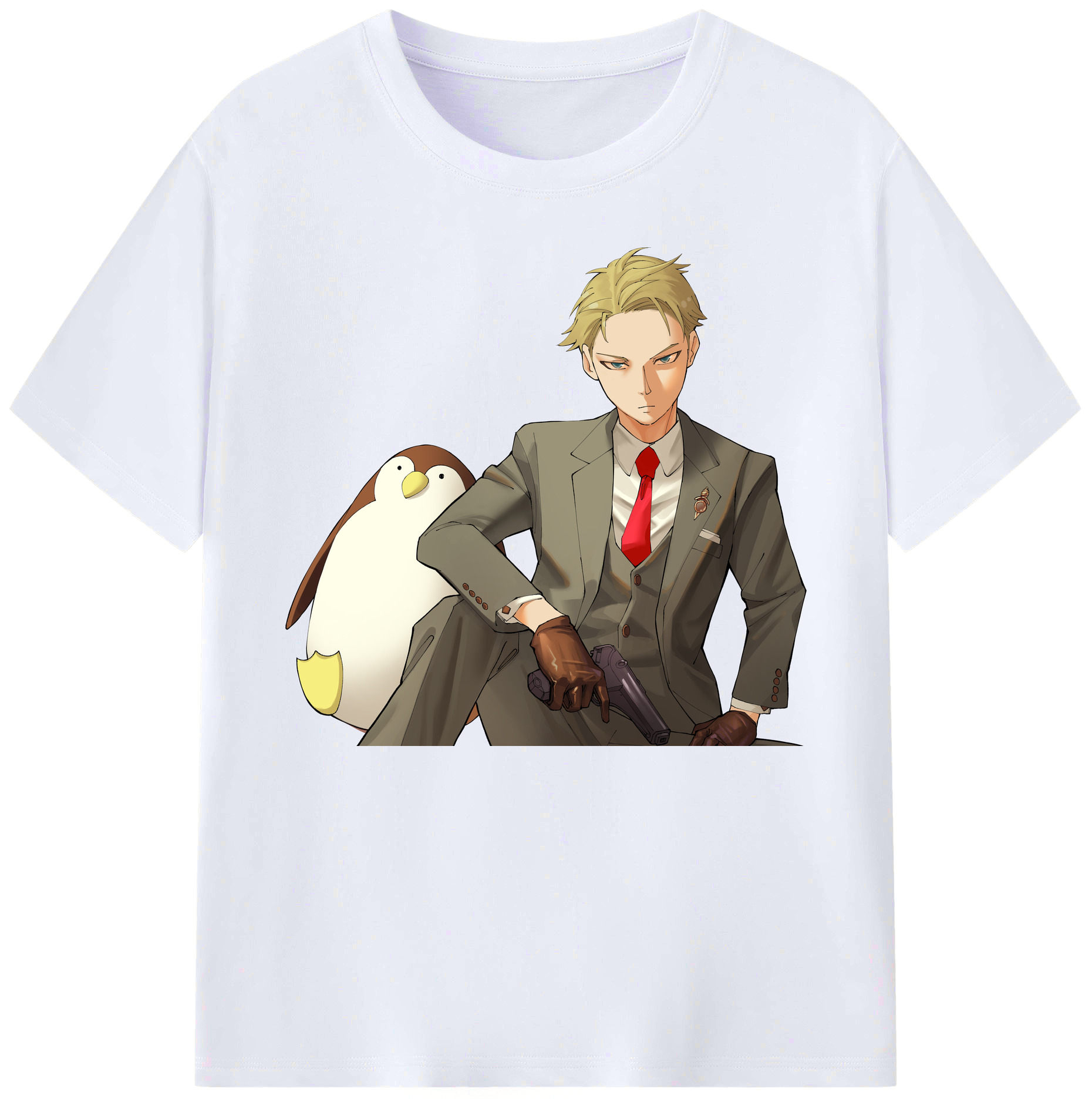 （画像用） SPY×FAMILY间谍家家酒 綿100％ メンズ半袖Tシャツ｜肌触りやわらか＆通気性