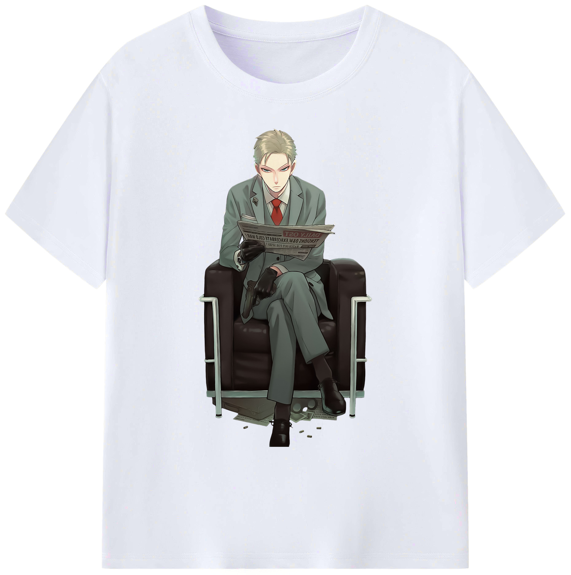 （画像用） SPY×FAMILY间谍家家酒 綿100％ メンズ半袖Tシャツ｜肌触りやわらか＆通気性