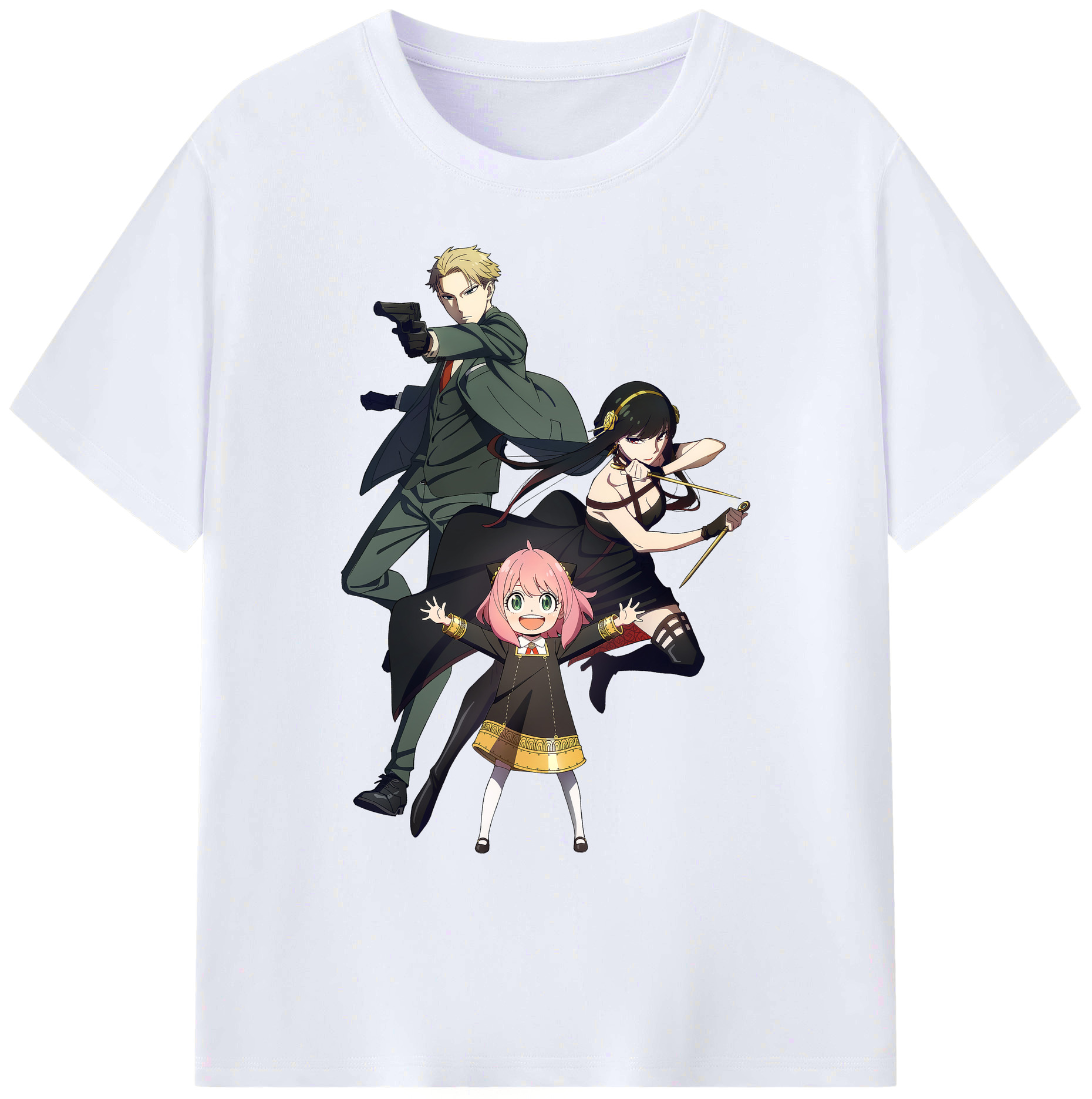 （画像用） SPY×FAMILY间谍家家酒 綿100％ メンズ半袖Tシャツ｜肌触りやわらか＆通気性