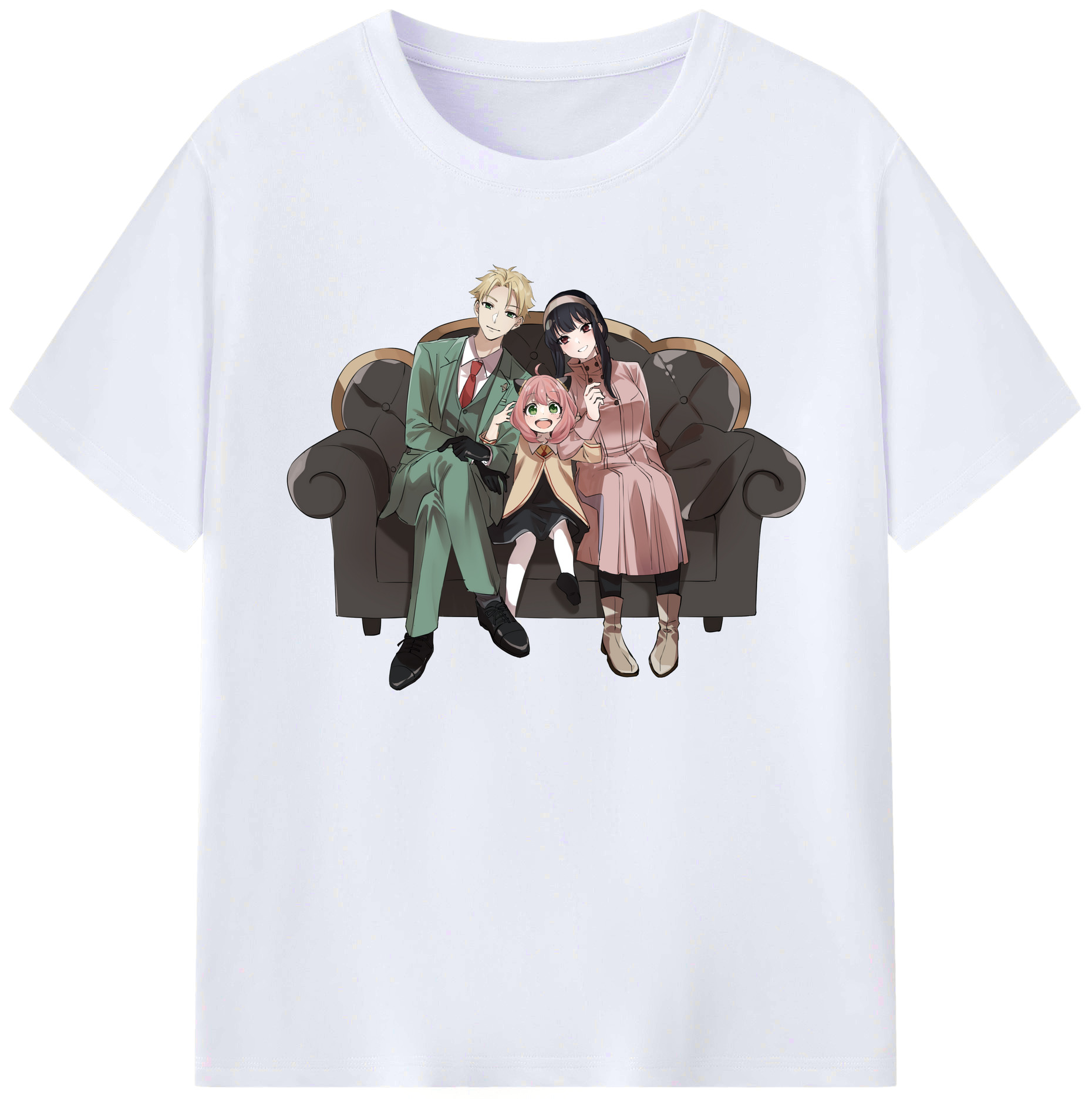 （画像用） SPY×FAMILY间谍家家酒 綿100％ メンズ半袖Tシャツ｜肌触りやわらか＆通気性