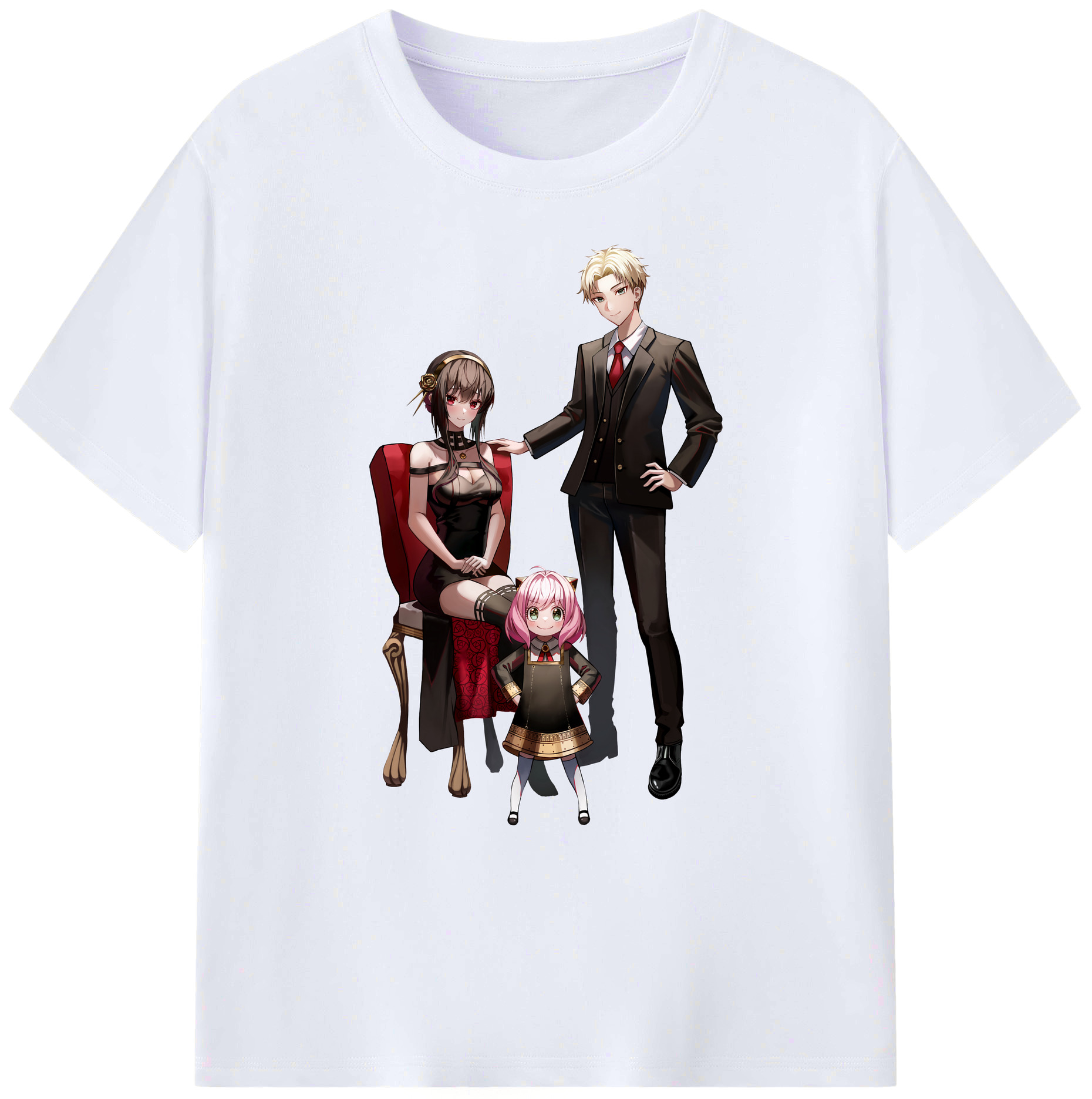 （画像用） SPY×FAMILY间谍家家酒 綿100％ メンズ半袖Tシャツ｜肌触りやわらか＆通気性
